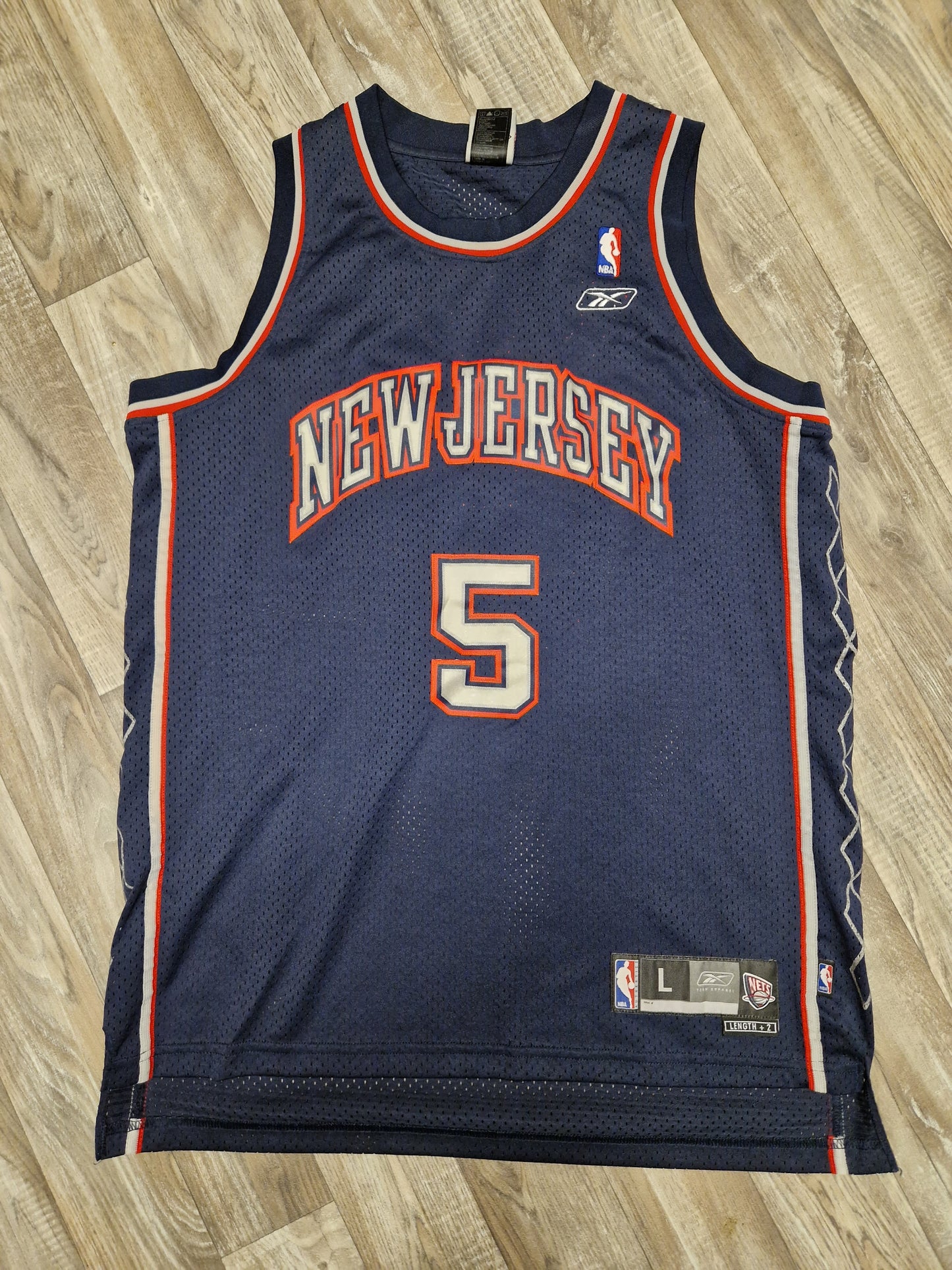 Jason Kiss New Jersey Nets Jersey Size Large
