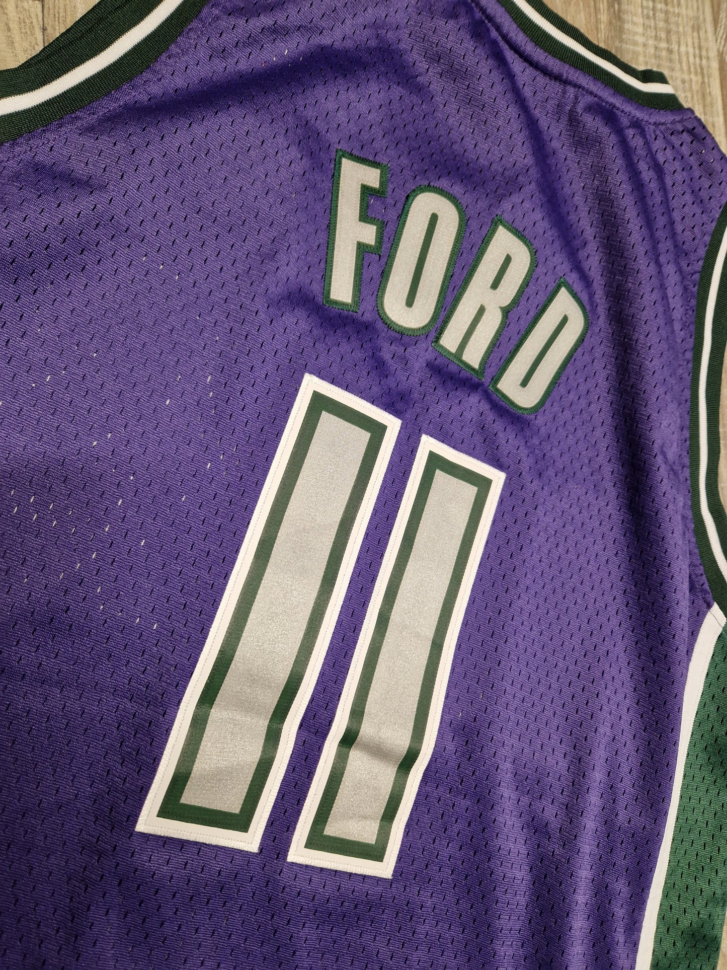 T.J Ford Milwaukee Bucks Jersey Size Large
