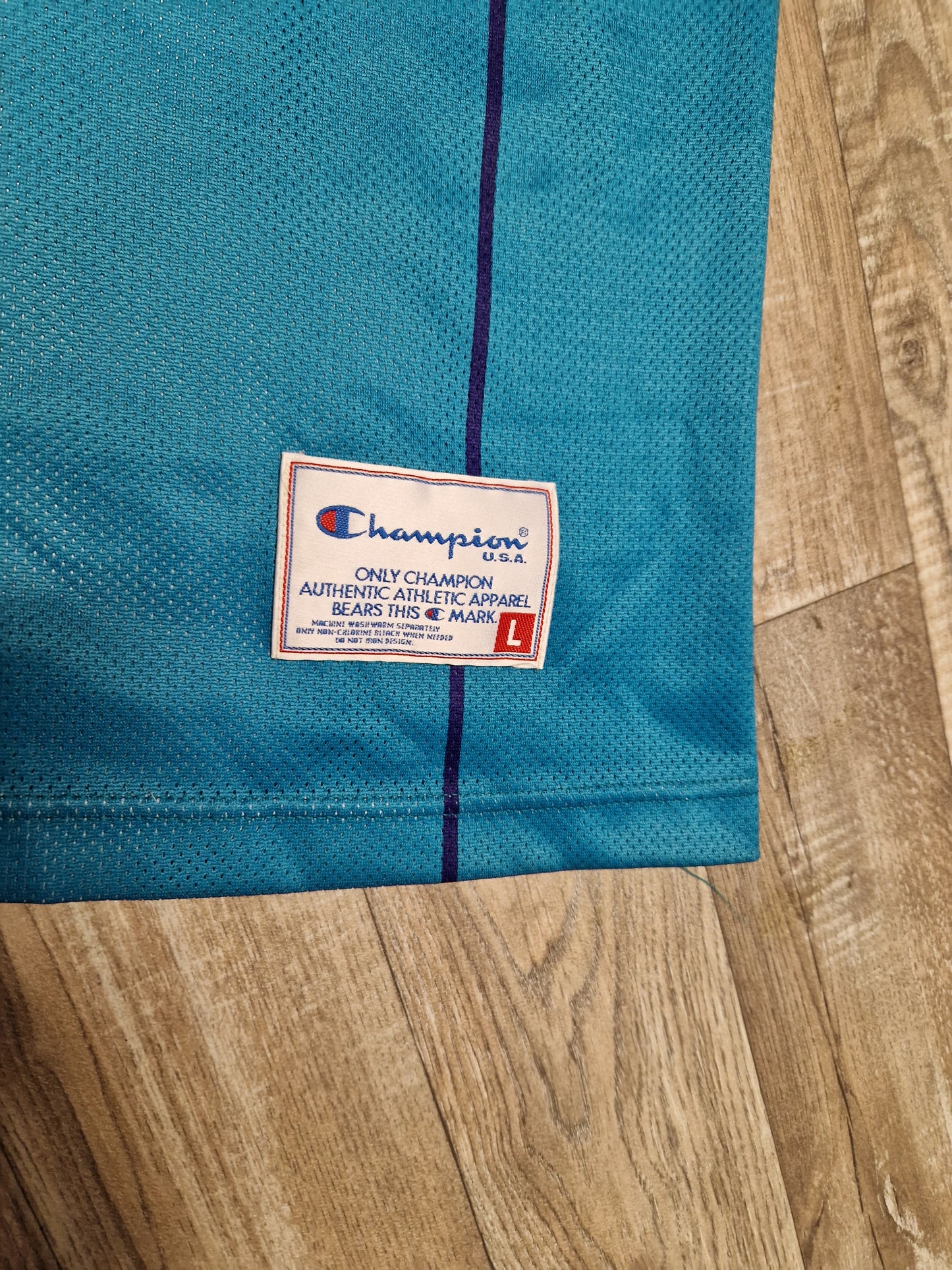 Alonzo Mourning Charlotte Hornets Jersey Size Large