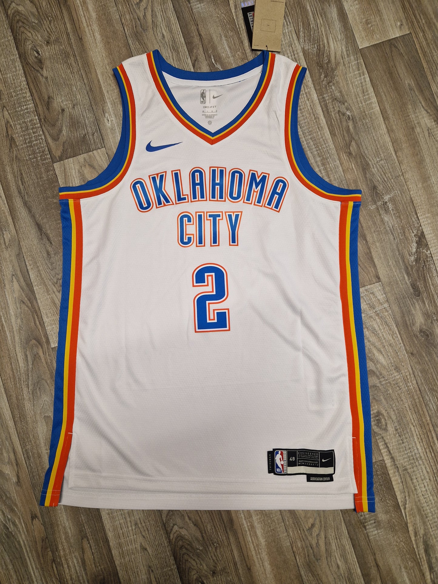 Shai Gilgeous-Alexander Oklahoma City Thunder Jersey Size Large