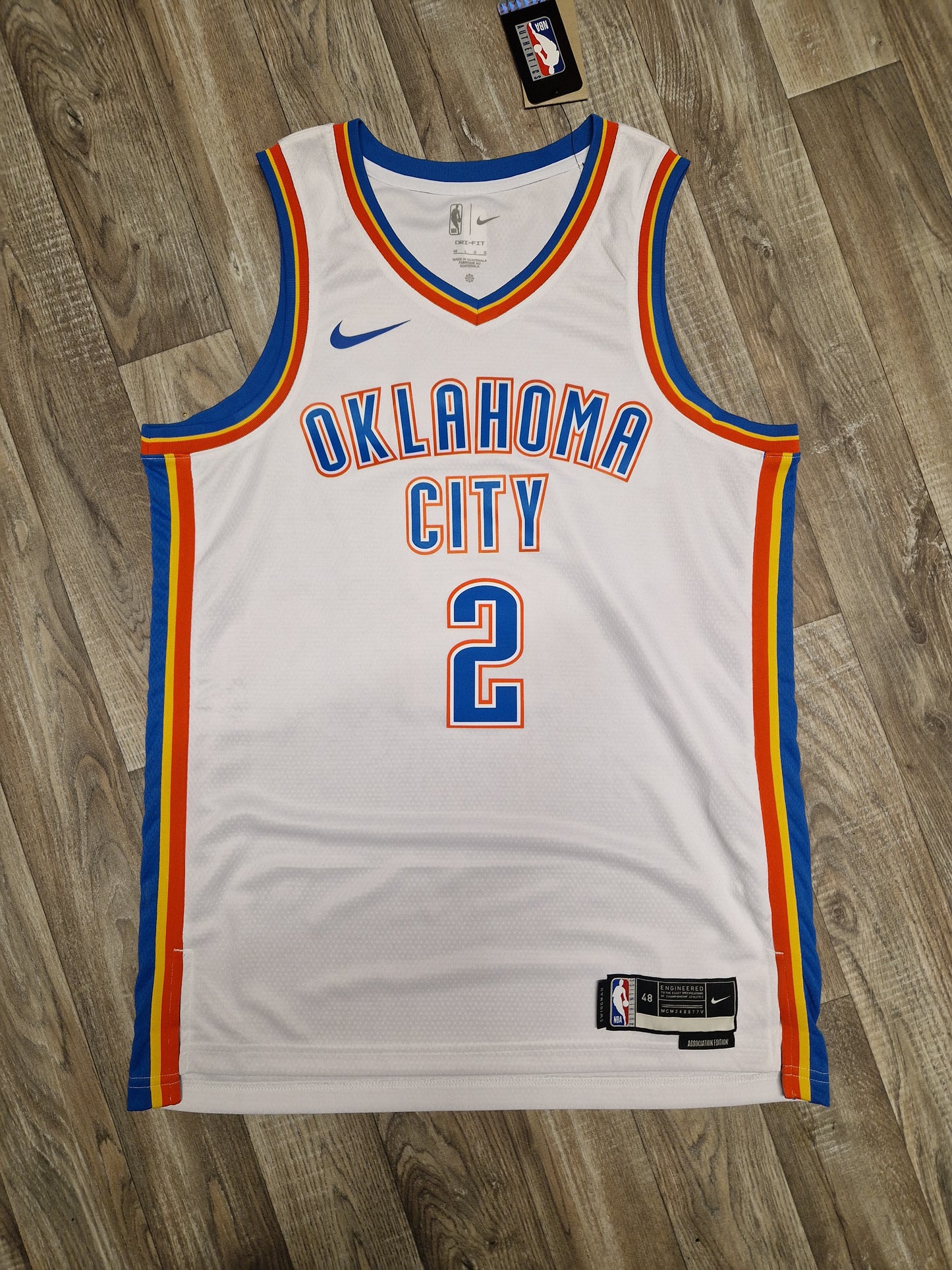 Shai Gildeous-Alexander Oklahima City Thunder Jersey Size Large