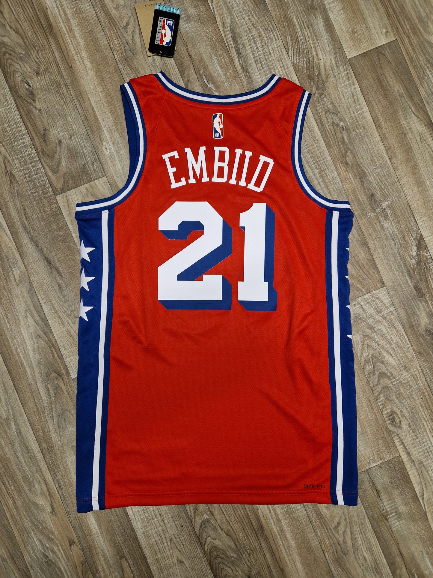 Joel Embiid Philadelphia 76ers Jersey Size Medium