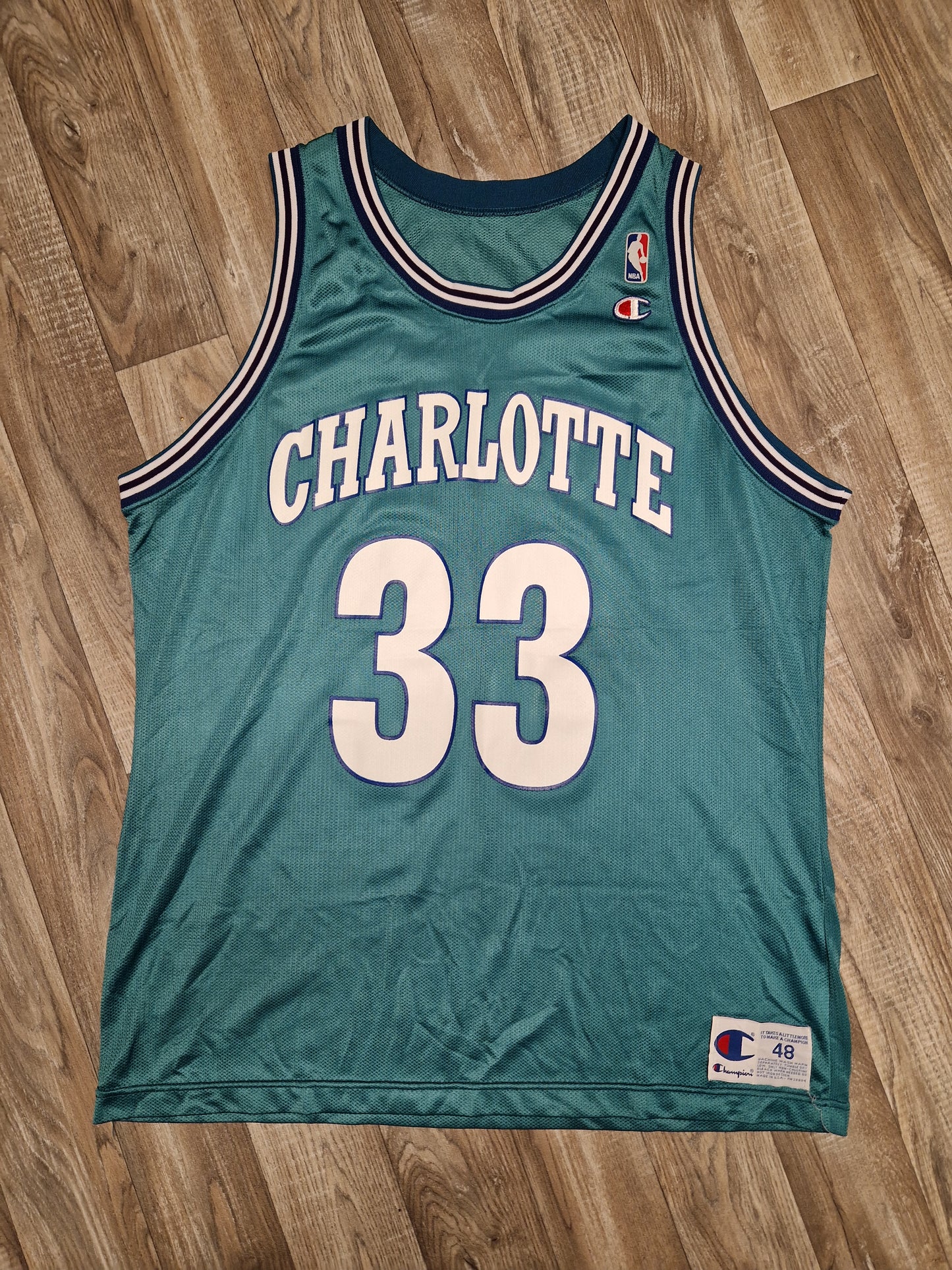 Alonzo Mourning Charlotte Hornets Jersey Size XL