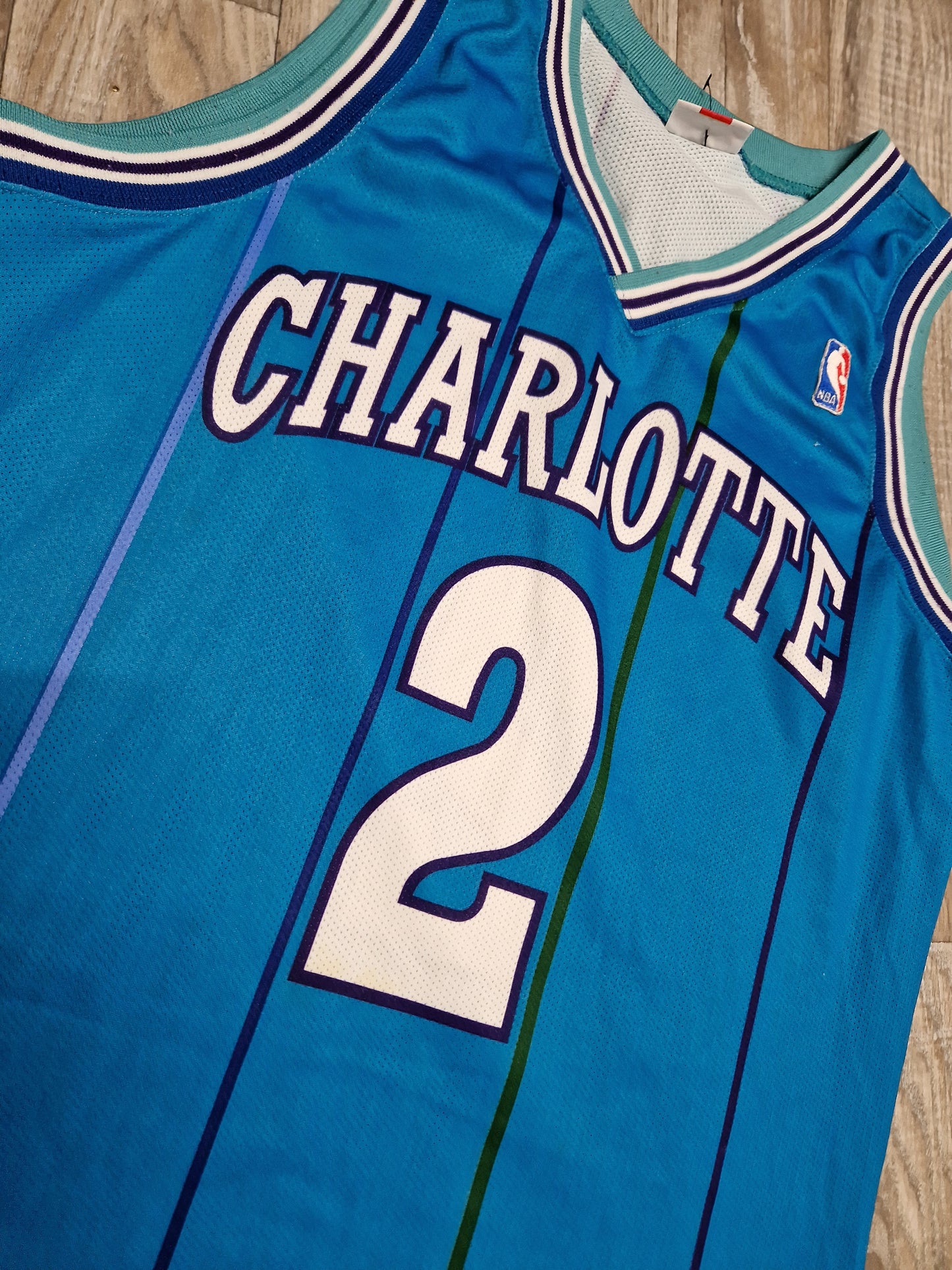 Larry Johnson Charlotte Hornets Jersey Size Medium