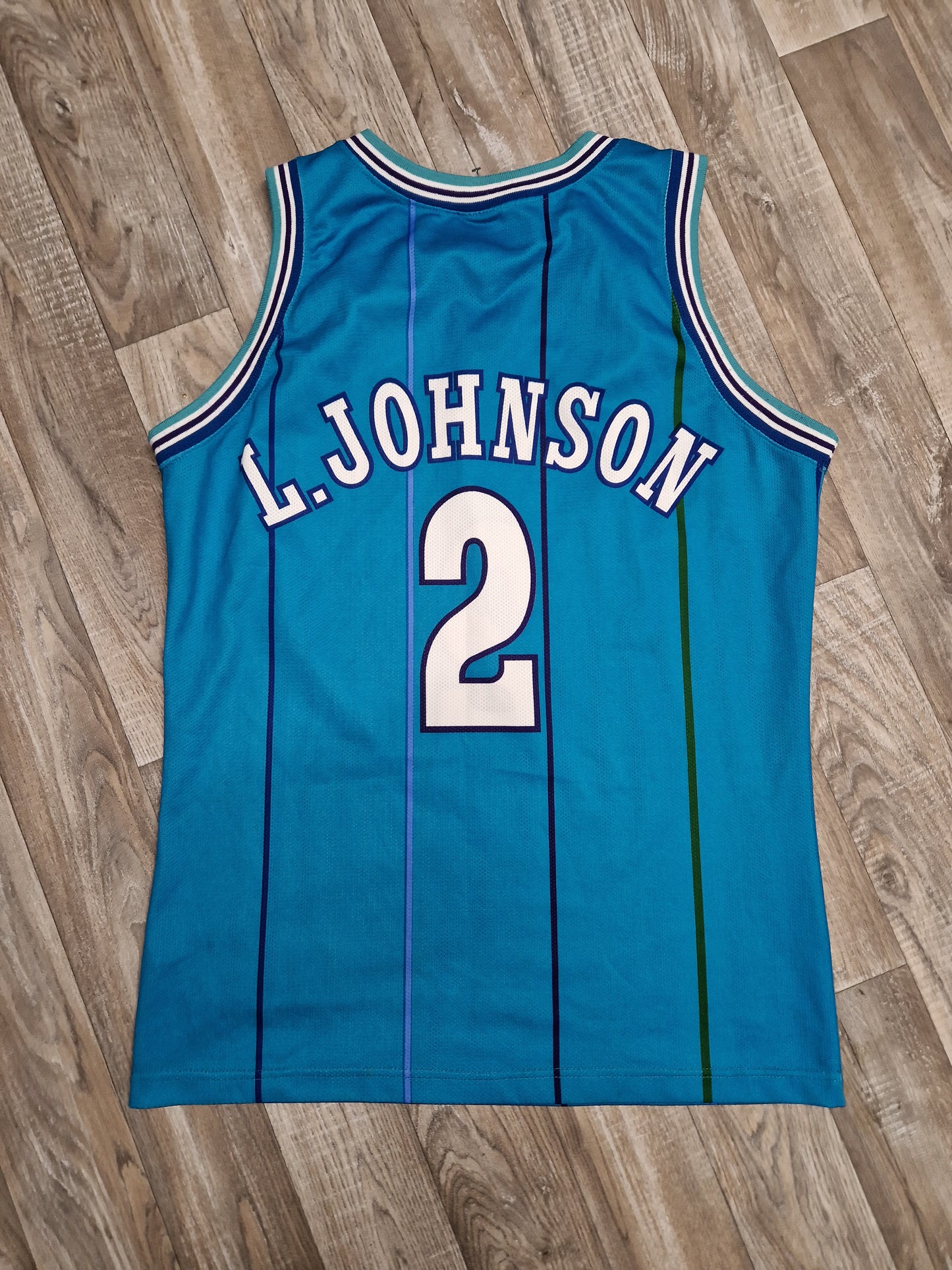 Larry Johnson Charlotte Hornets Jersey Size Medium