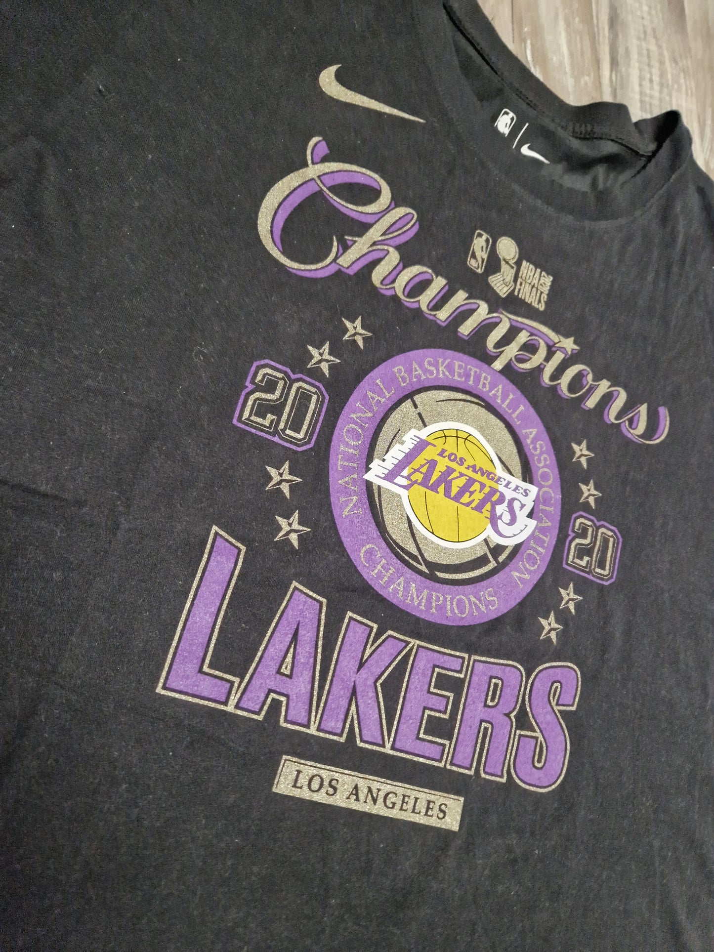 Los Angeles Lakers NBA Champions 2020 T-Shirt Size XL