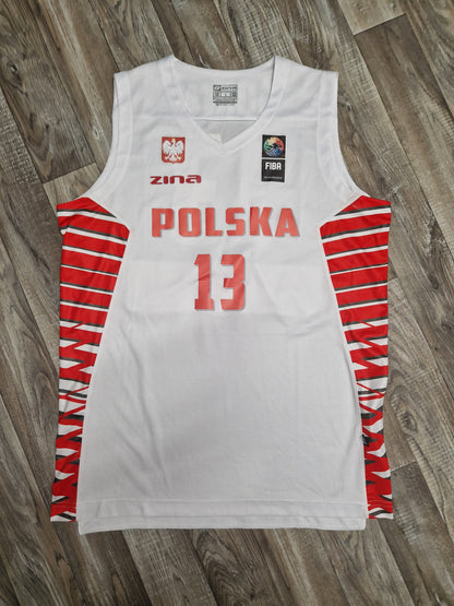 Marcin Gortat Poland Basketball Jersey Size Large