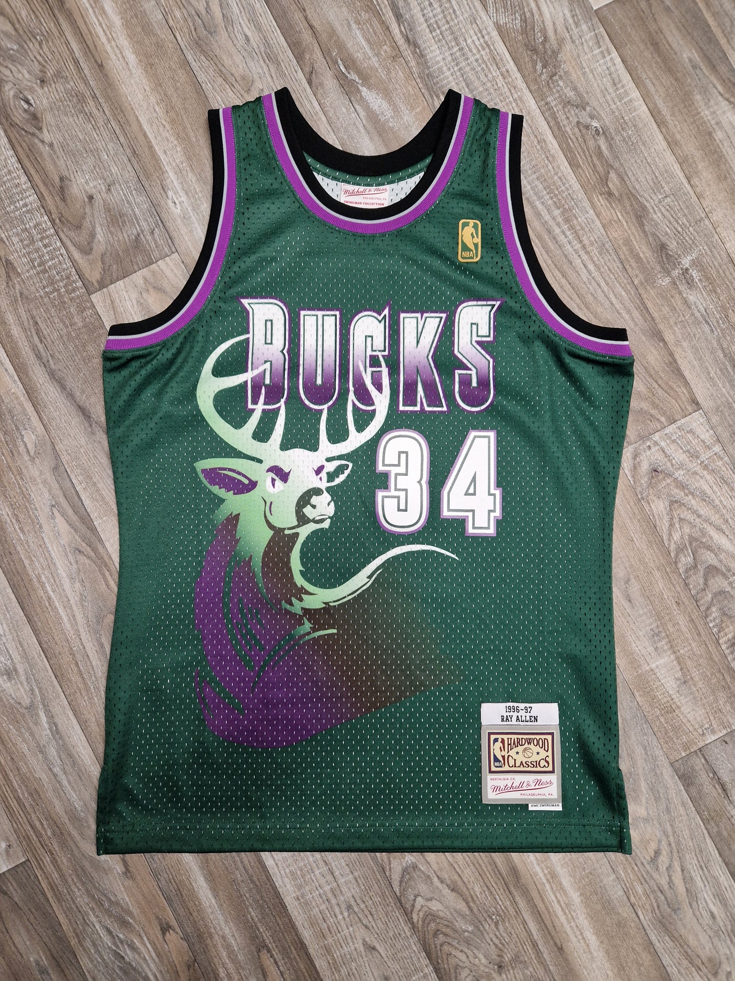 Ray Allen Milwaukee Bucks Jersey Size Medium