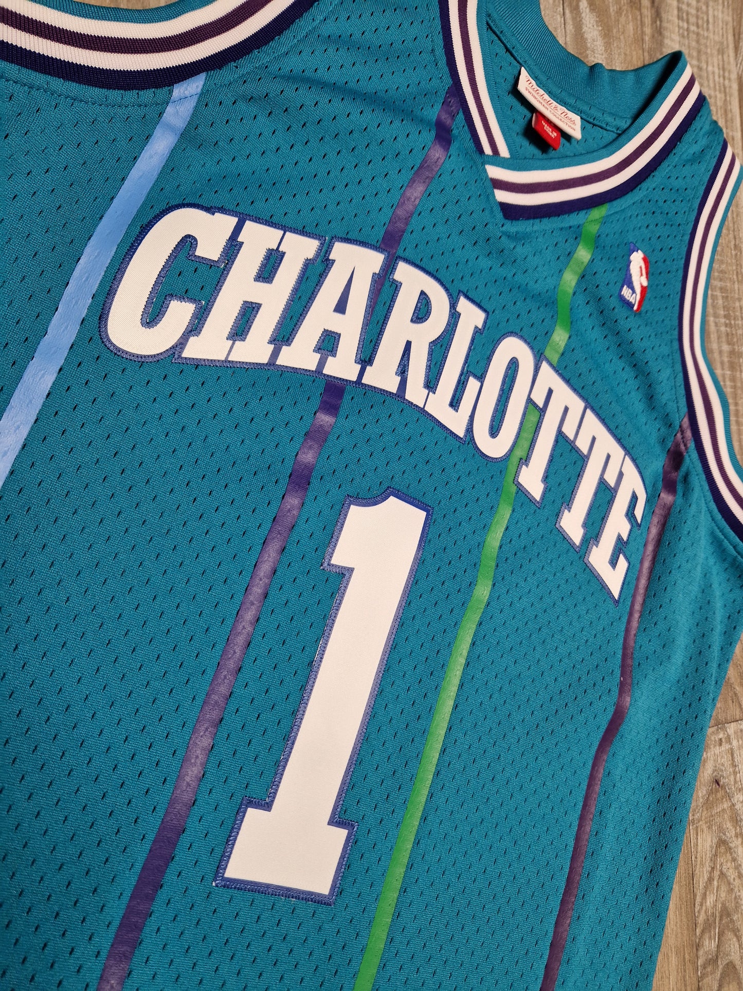 Mugsy Bogues First Generation Charlotte Hornets Jersey Size Medium