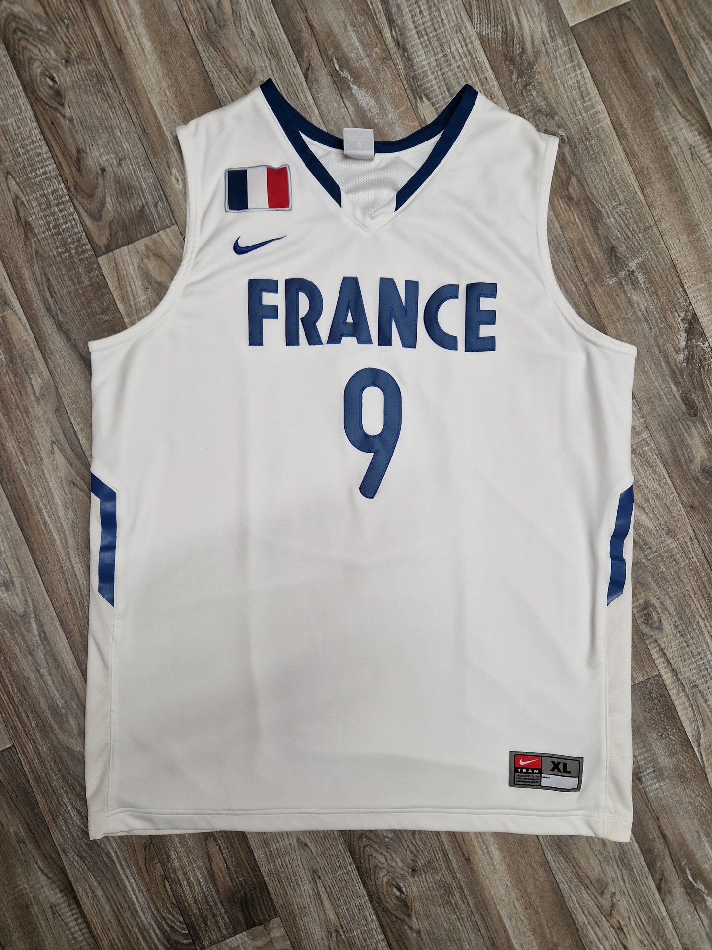 Tony Parker Authentic France Basketball Jersey Size XL