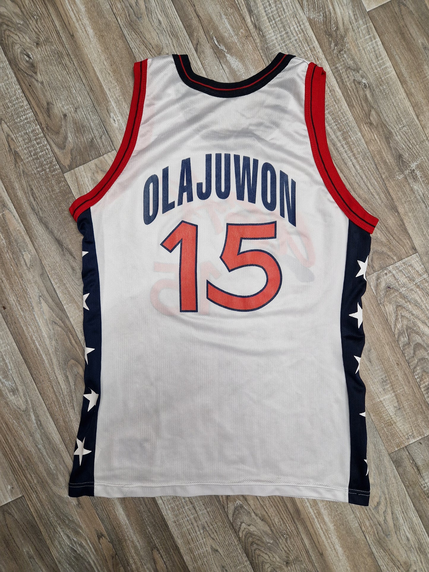 Hakeem Olajuwon Team USA Jersey Size Large