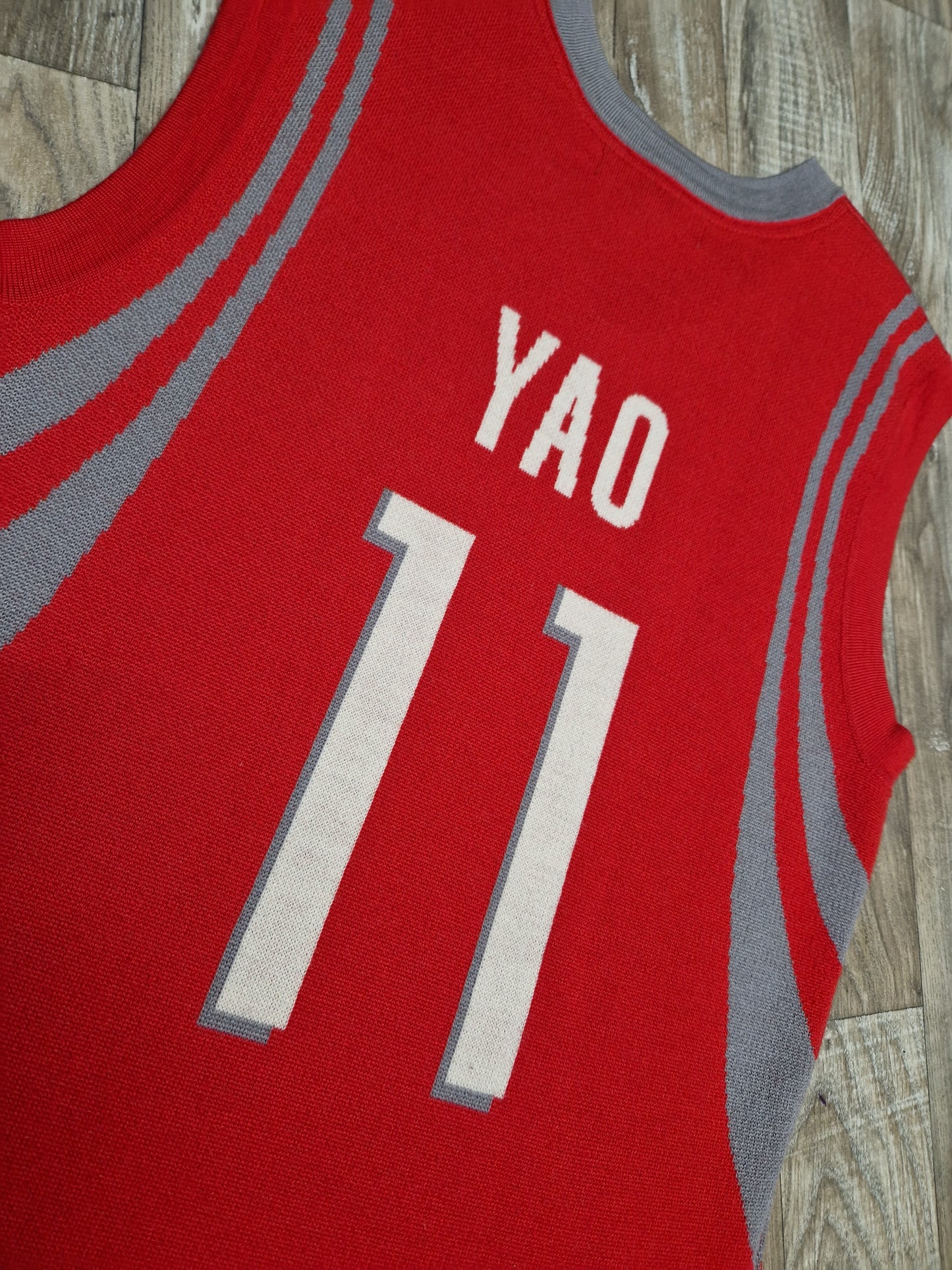 Yao Ming Authentic M&N X CLOT Houston Rockets Jersey Size Small