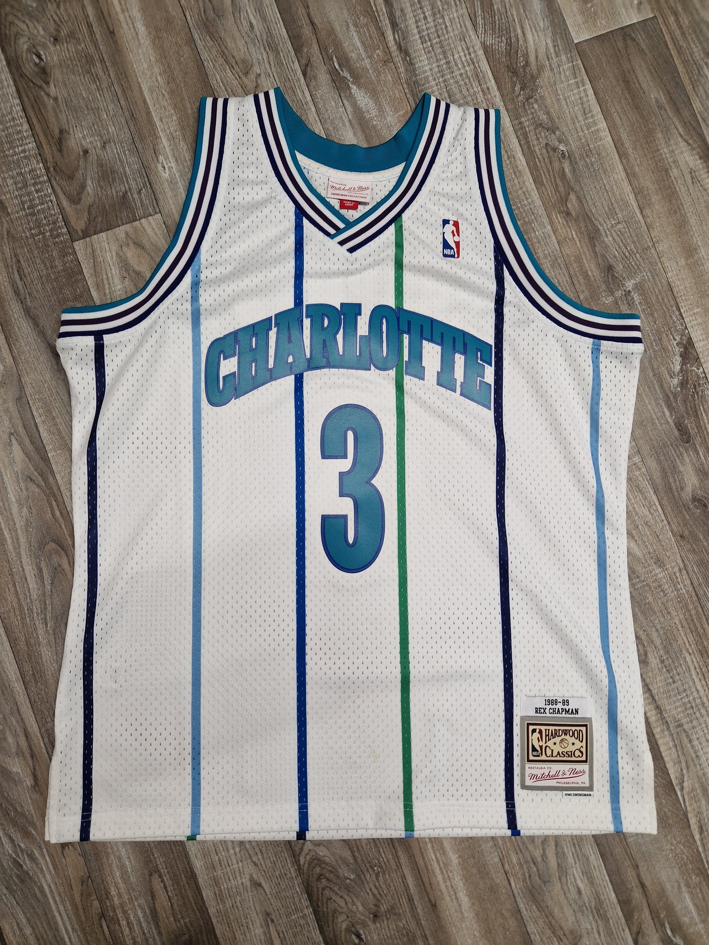 Rex Chapman Charlotte Hornets Jersey Size XL