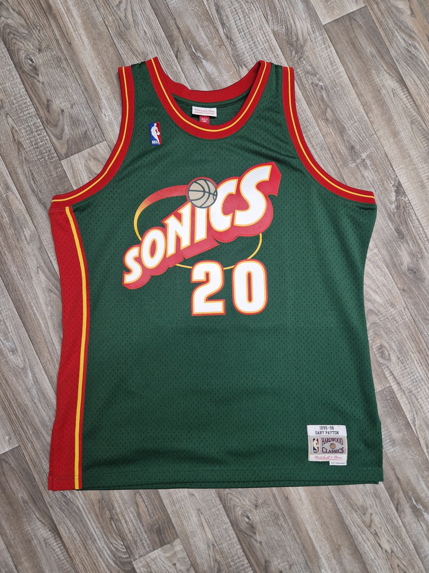 Gary Payton First Generation Seattle Supersonics Jersey Size XL