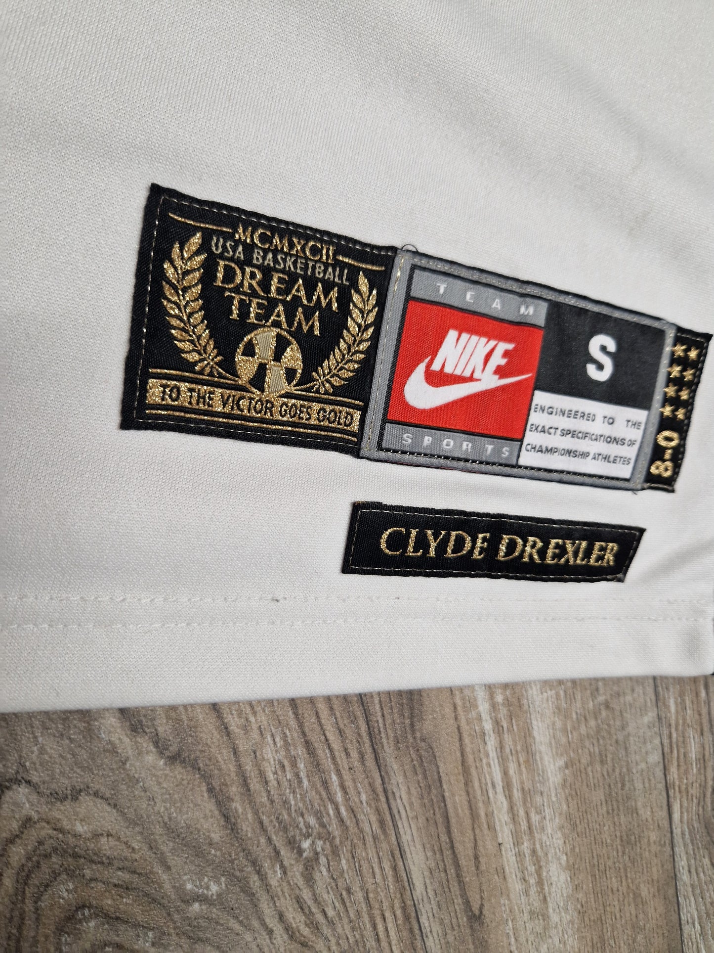 Clyde Drexler Authentic Team USA Jersey Size Small