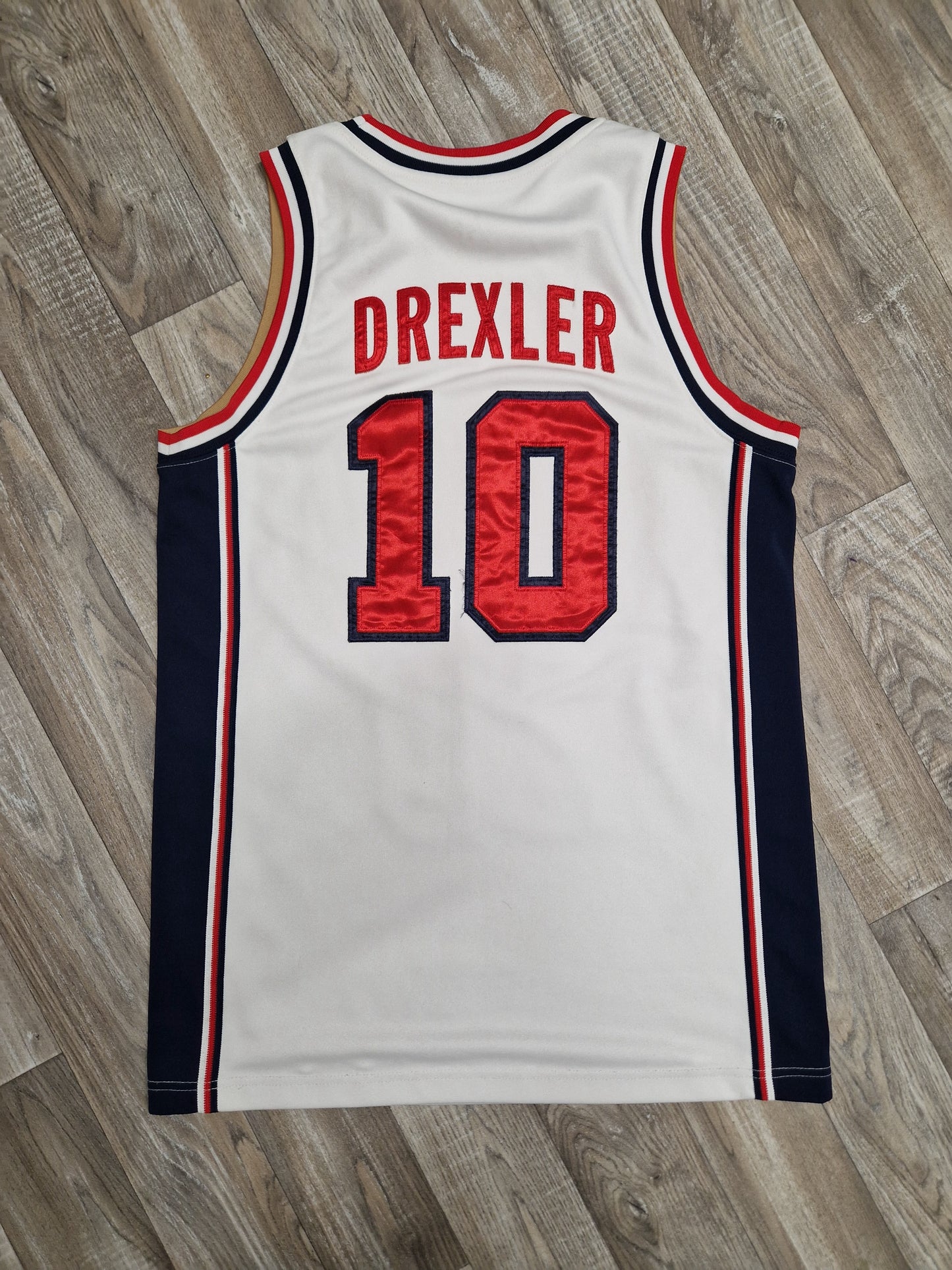 Clyde Drexler Authentic Team USA Jersey Size Small