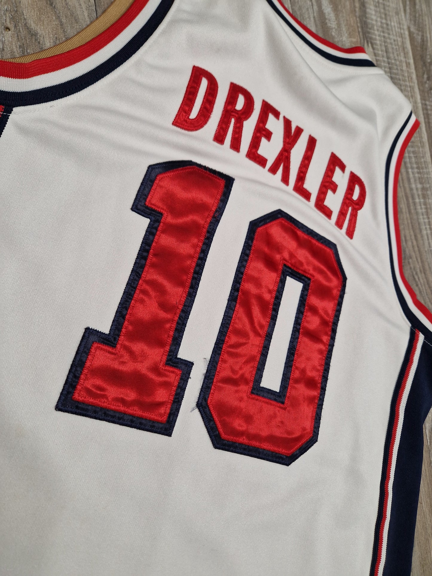 Clyde Drexler Authentic Team USA Jersey Size Small