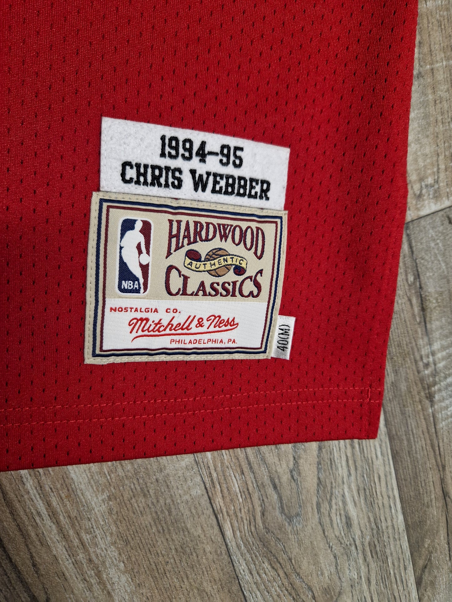 Chris Webber Authentic Washington Bullets Jersey Size Medium