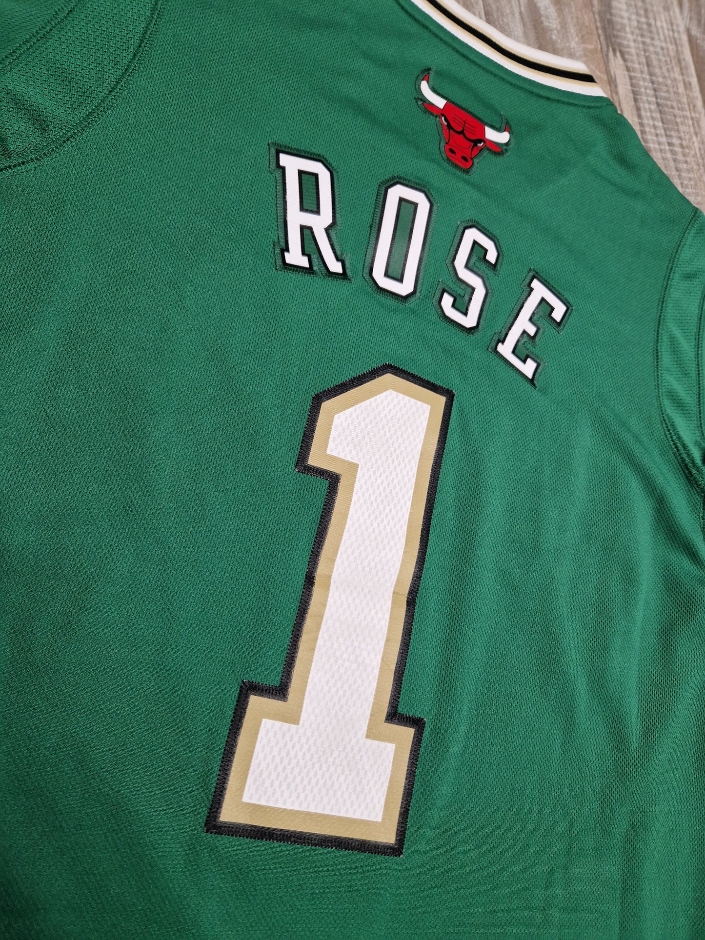 Derrick Rose Chicago Bulls St Patrick's Day Jersey Size Small