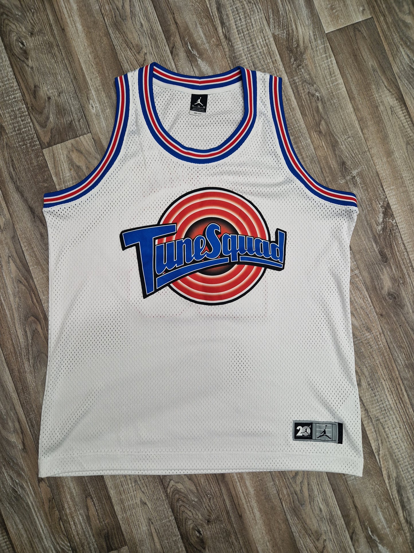 Michael Jordan 20 Year Anniversary Authentic Tune Squad Jersey Size XL