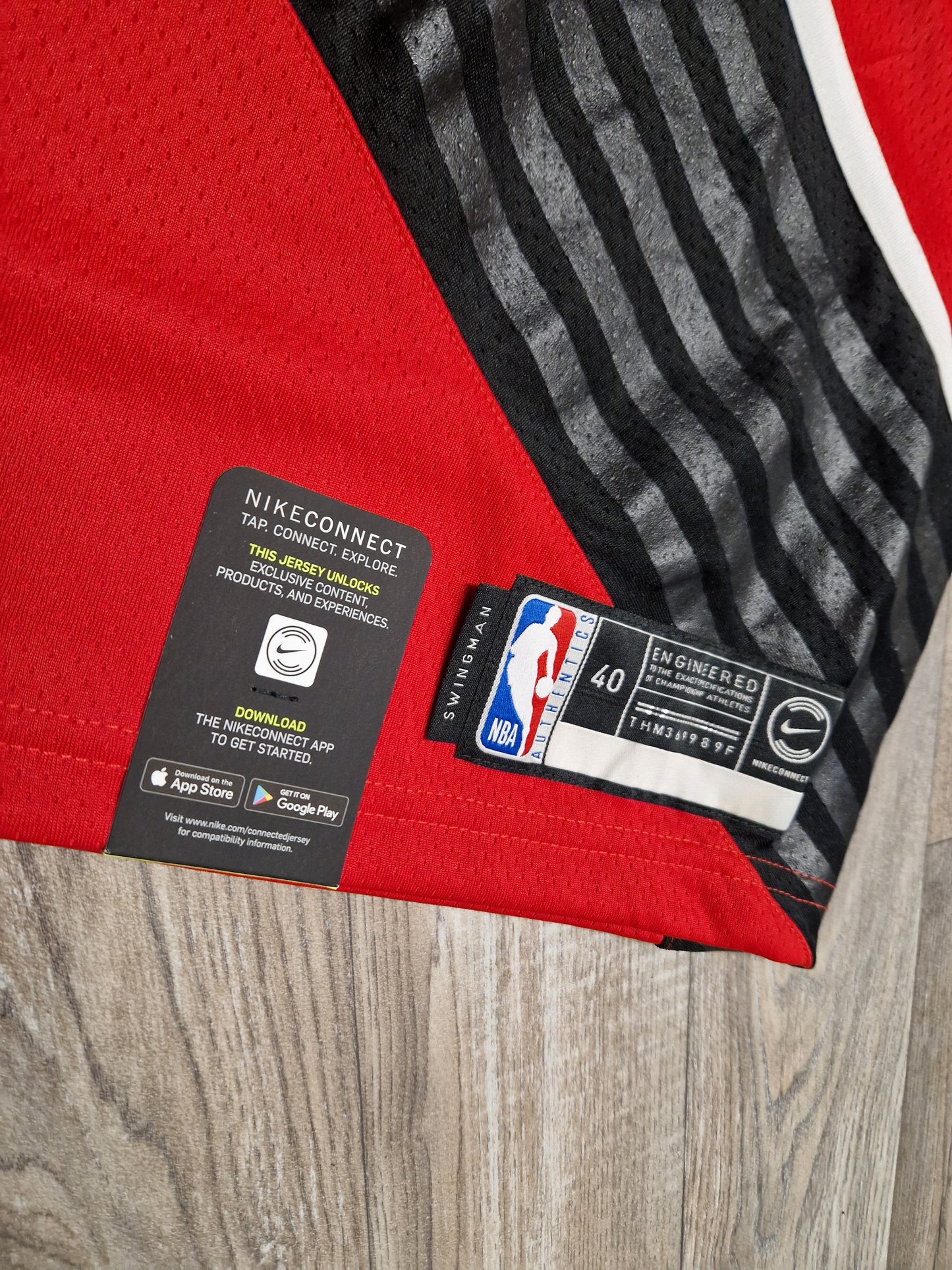 Portland Trailblazers Blank Jersey Size Small