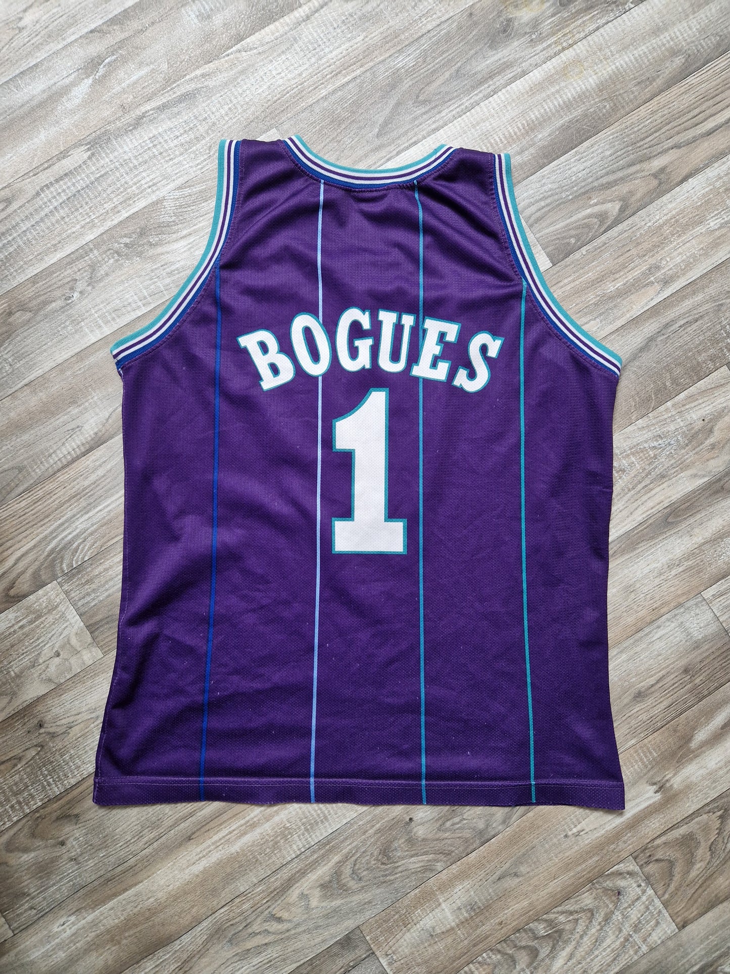 Muggsy Bogues Charlotte Hornets Jersey Size XL