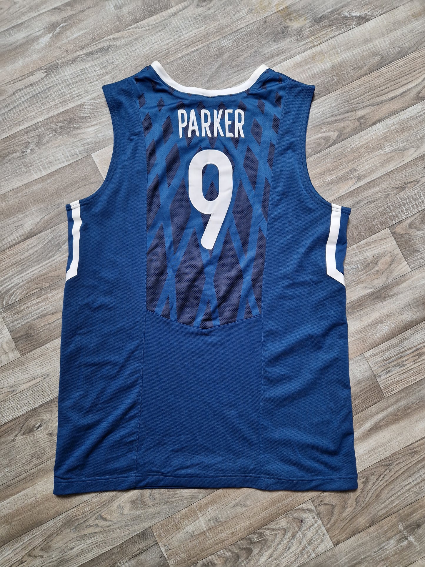 Tony Parker Authentic France Basketball Jersey Size Large