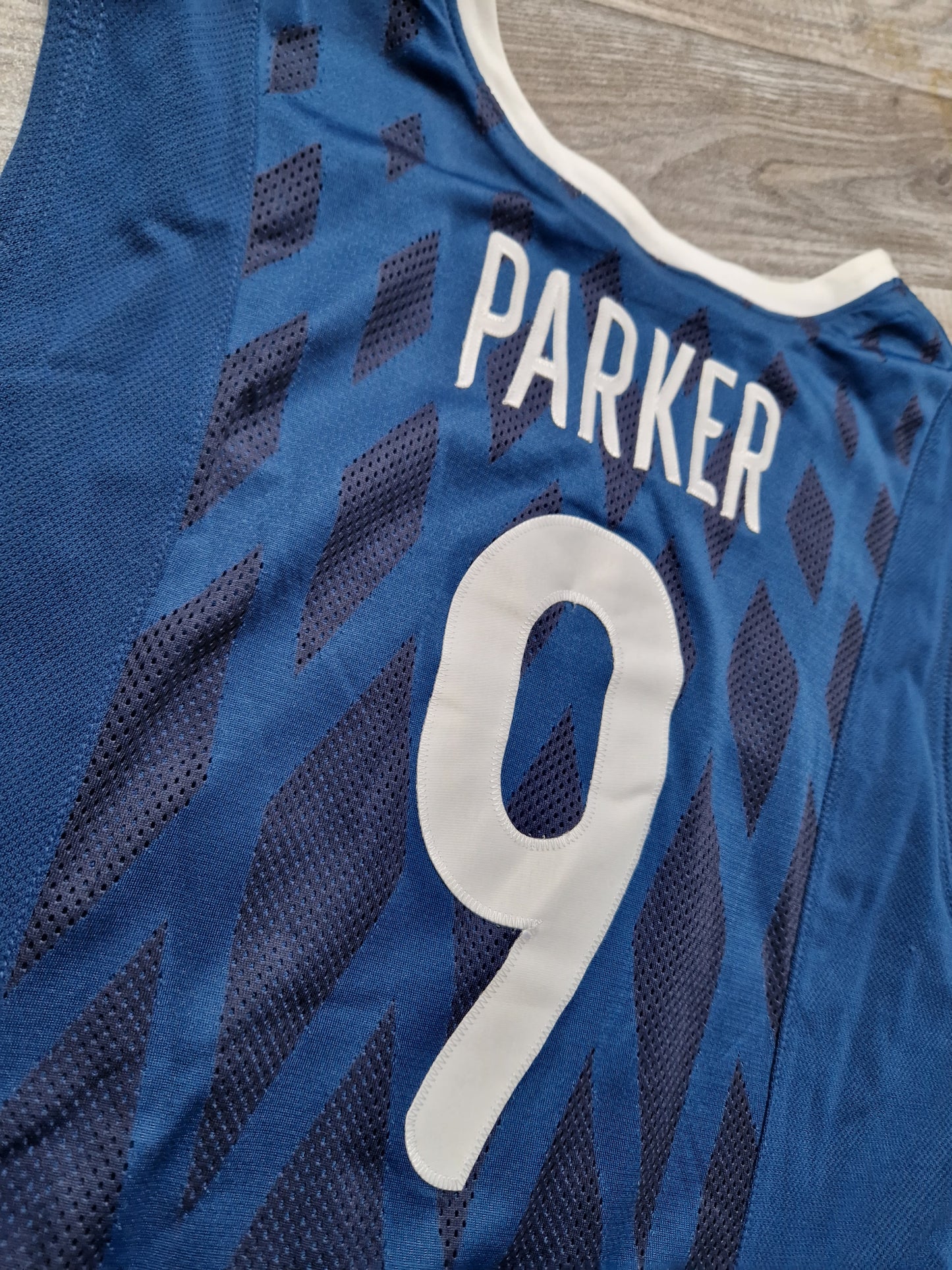 Tony Parker Authentic France Basketball Jersey Size Large
