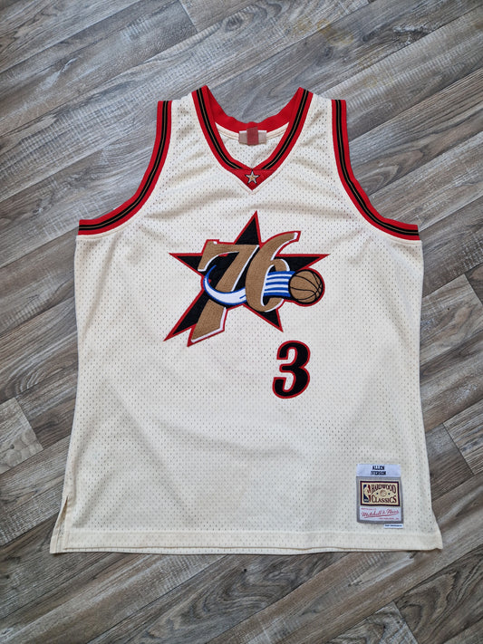 Allen Iverson Philadelphia 76ers Jersey Size XL