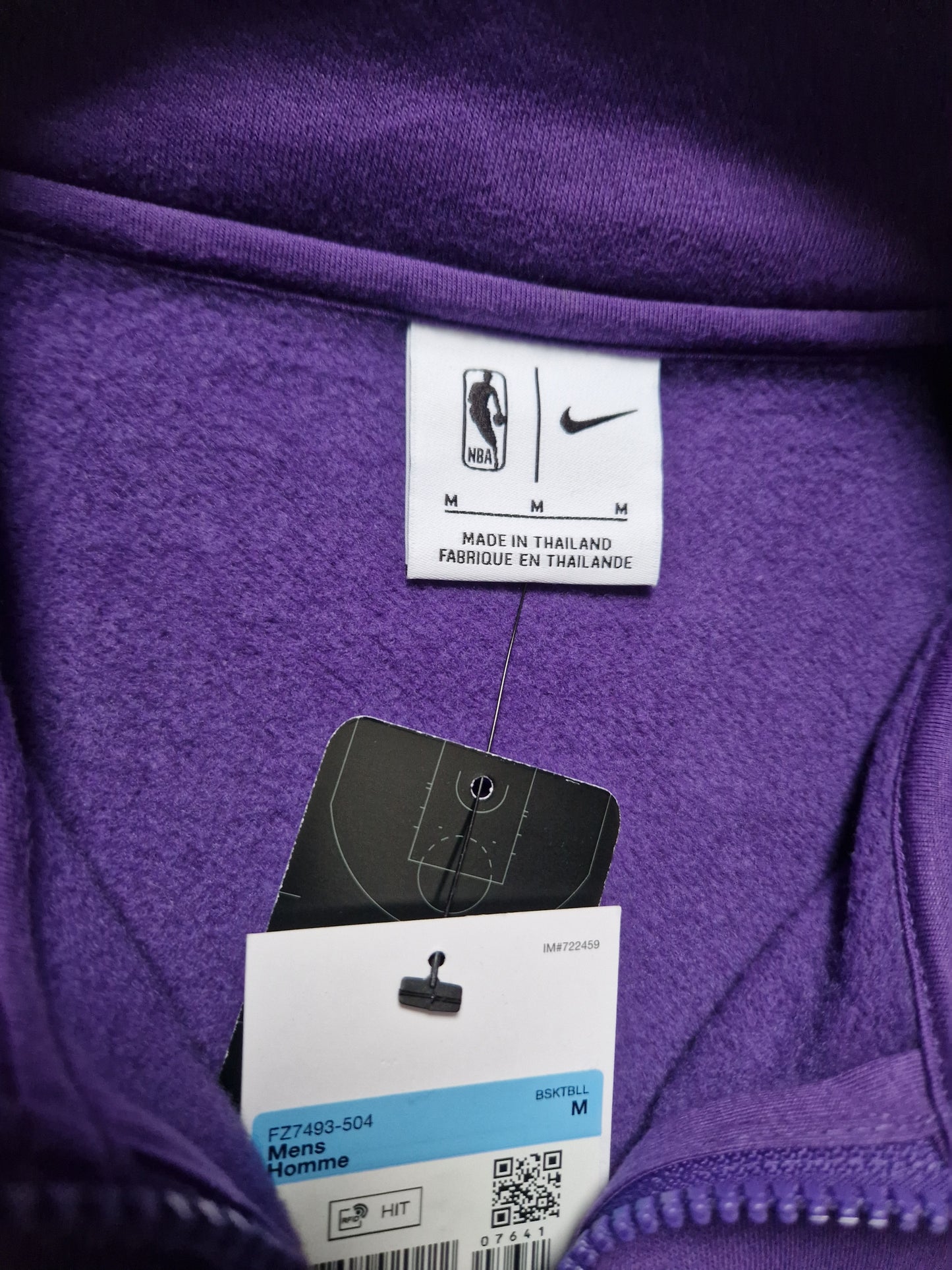 Los Angeles Lakers Quarter Zip Sweater Size Medium