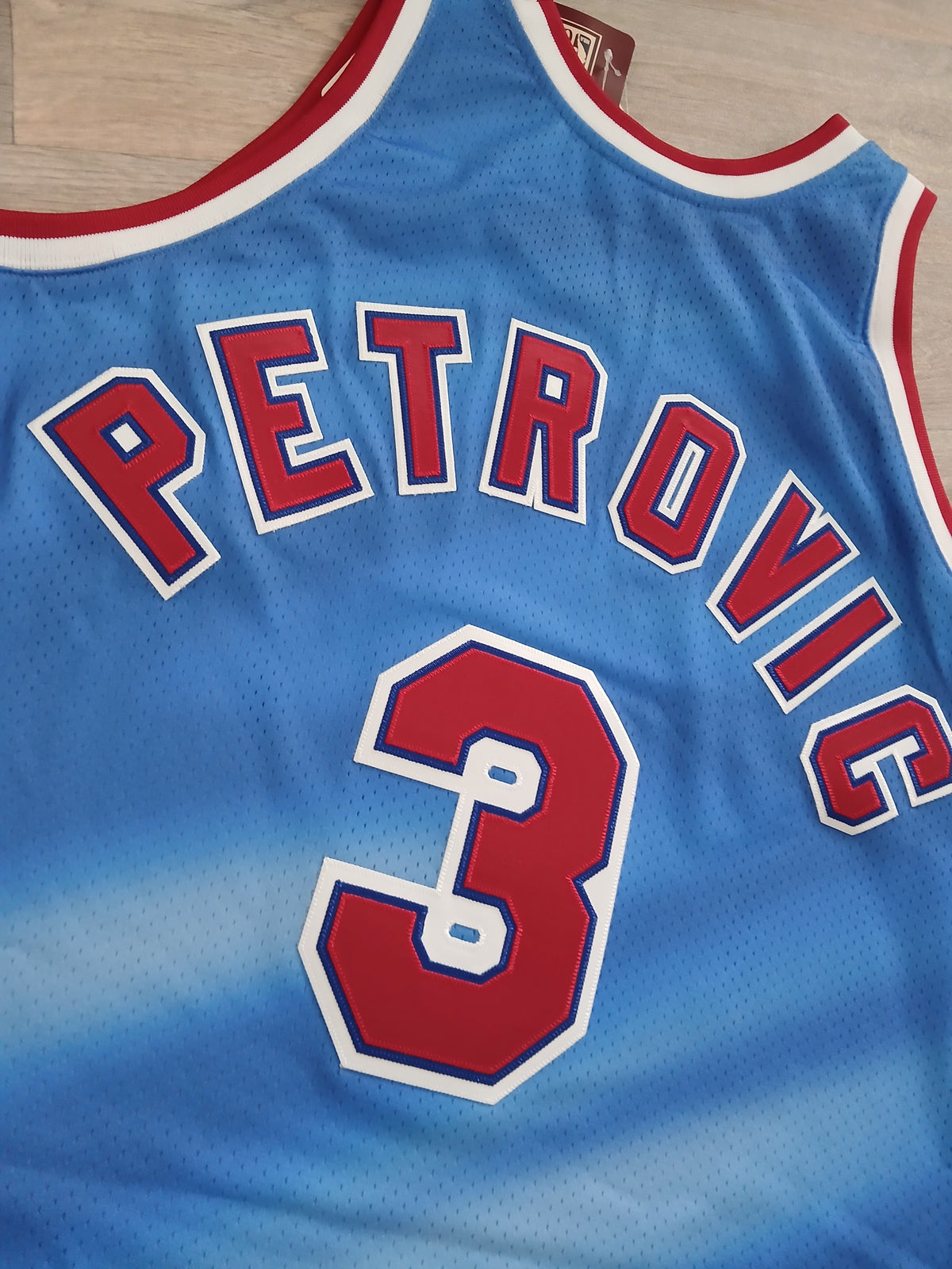 Drazen Petrovic Authentic New Jersey Nets Jersey Size XL