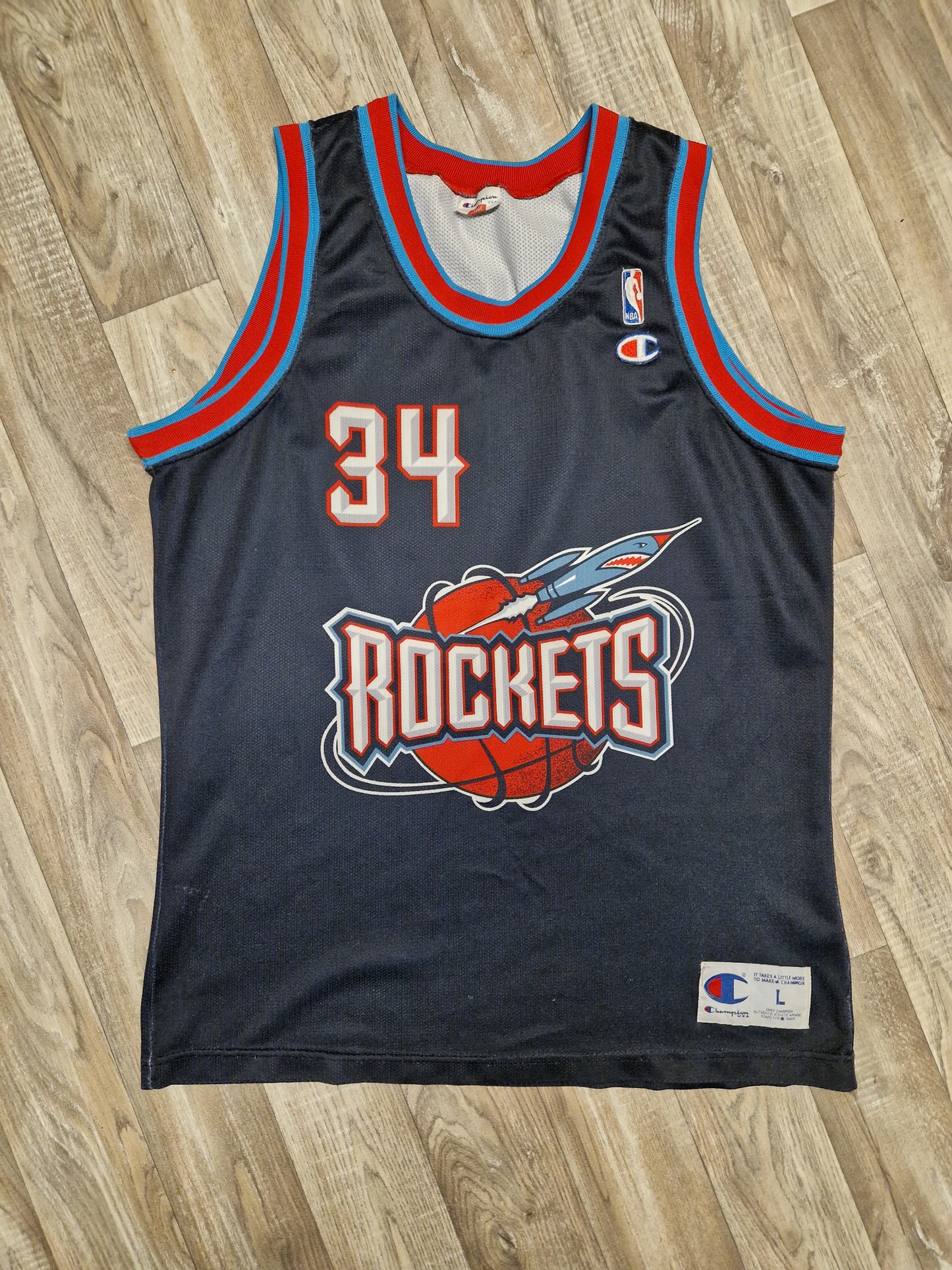 Hakeem Olajuwon Houston Rockets Jersey Size Large