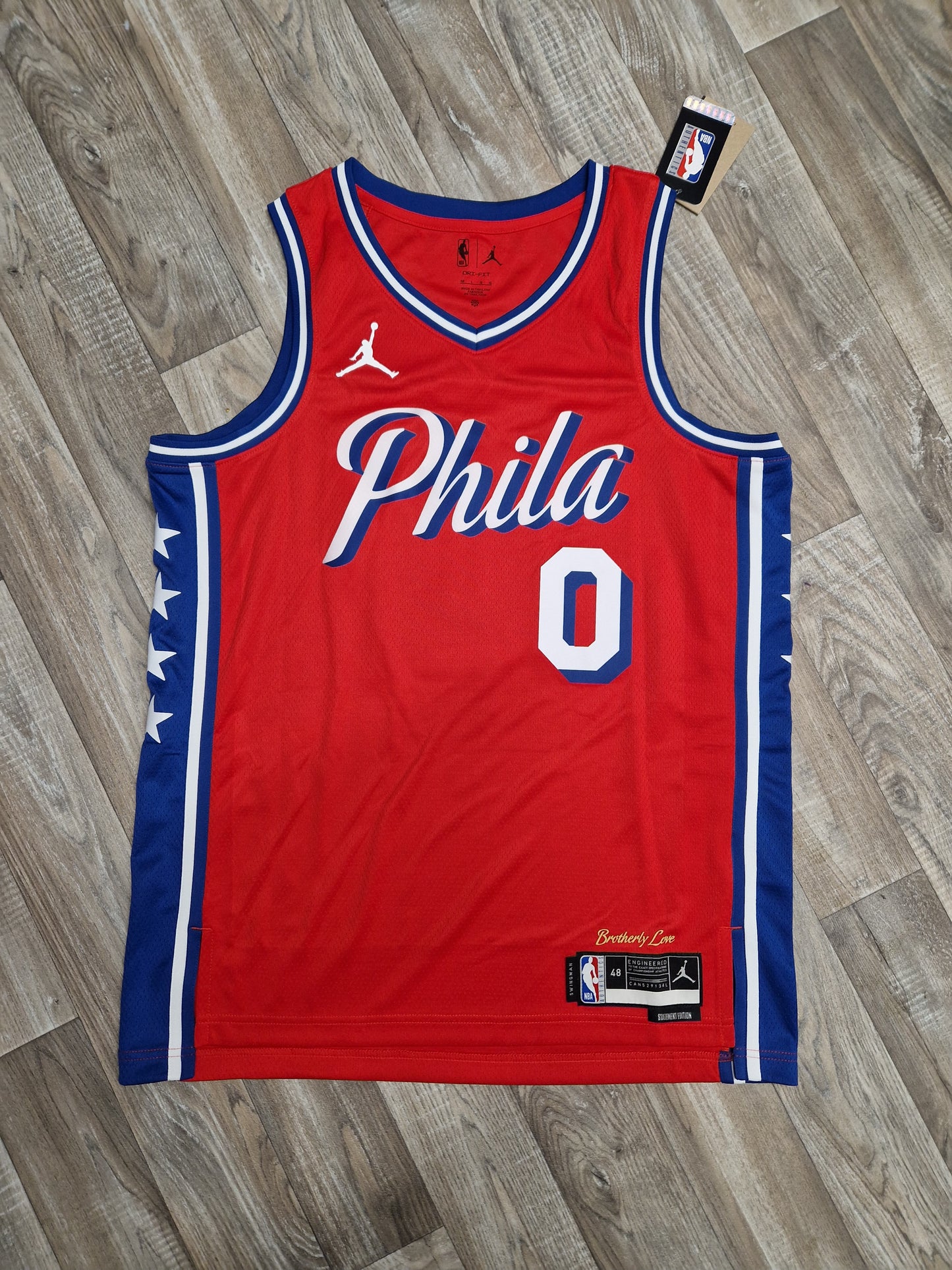 Tyrese Maxey Philadelphia 76ers Jersey Size Large