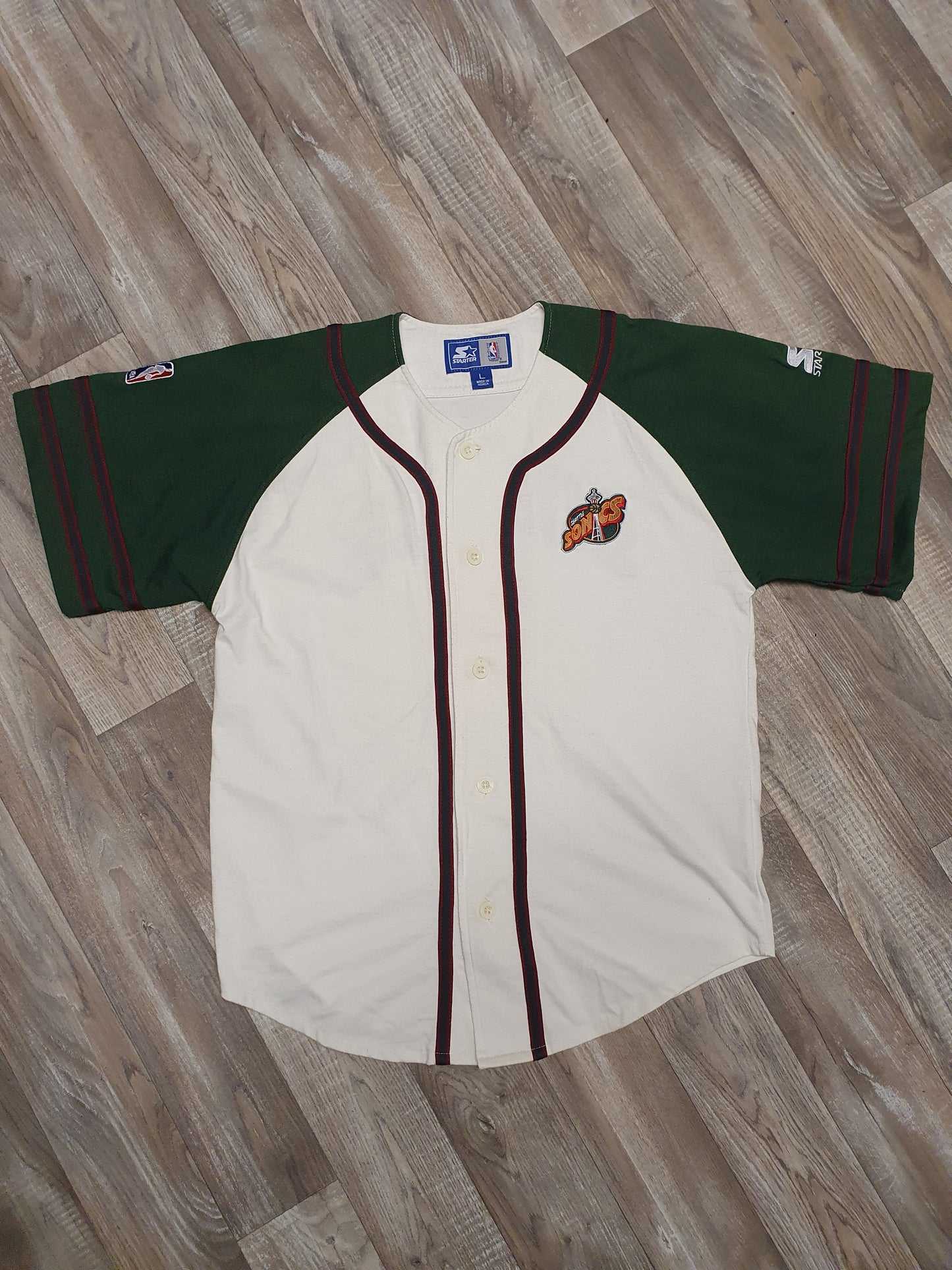 Seattle Supersonics Baseball Warm Up Size Small