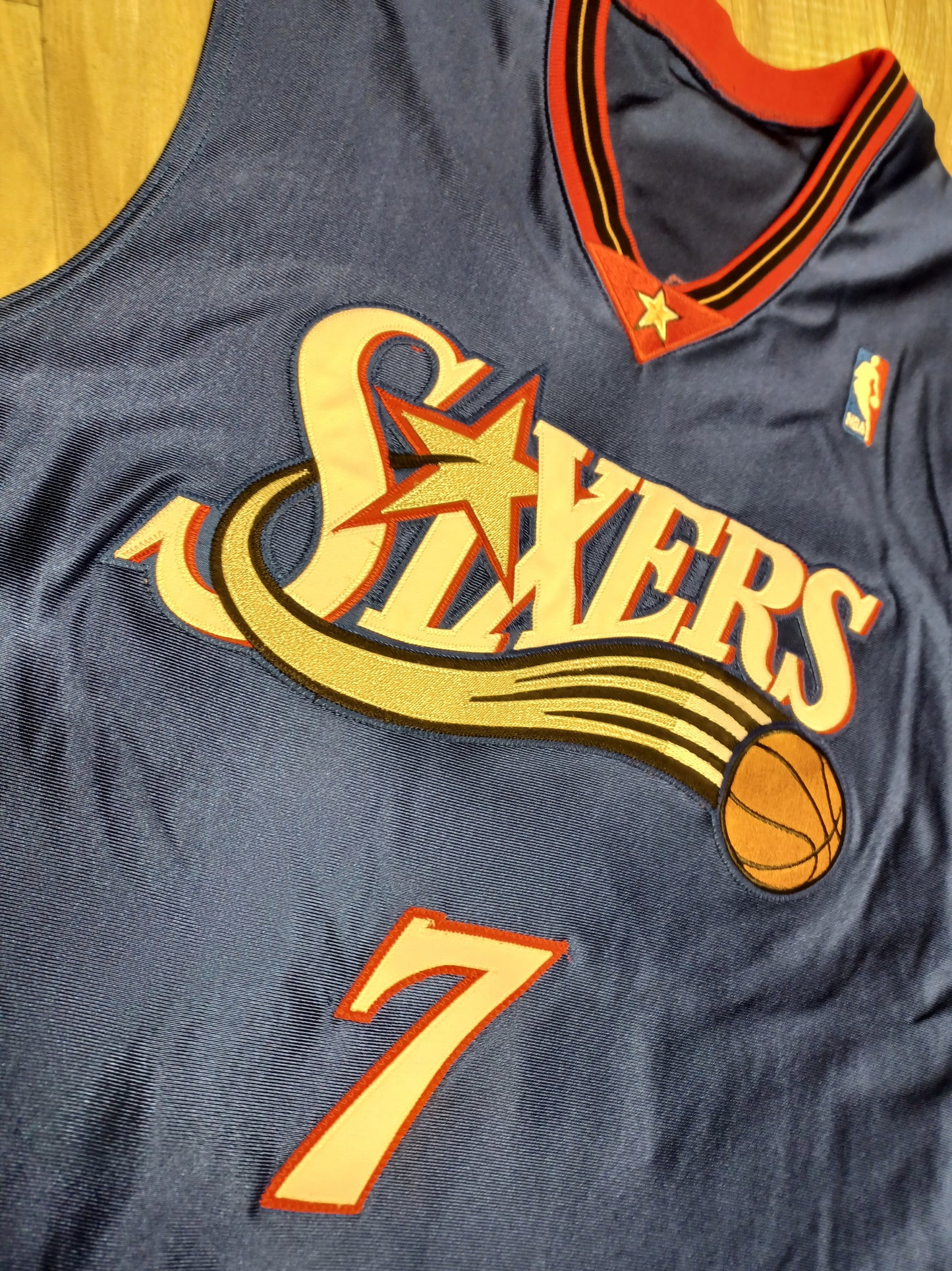 John Salmons Authentic Game Issued Philadelphia 76ers Jersey Size Large