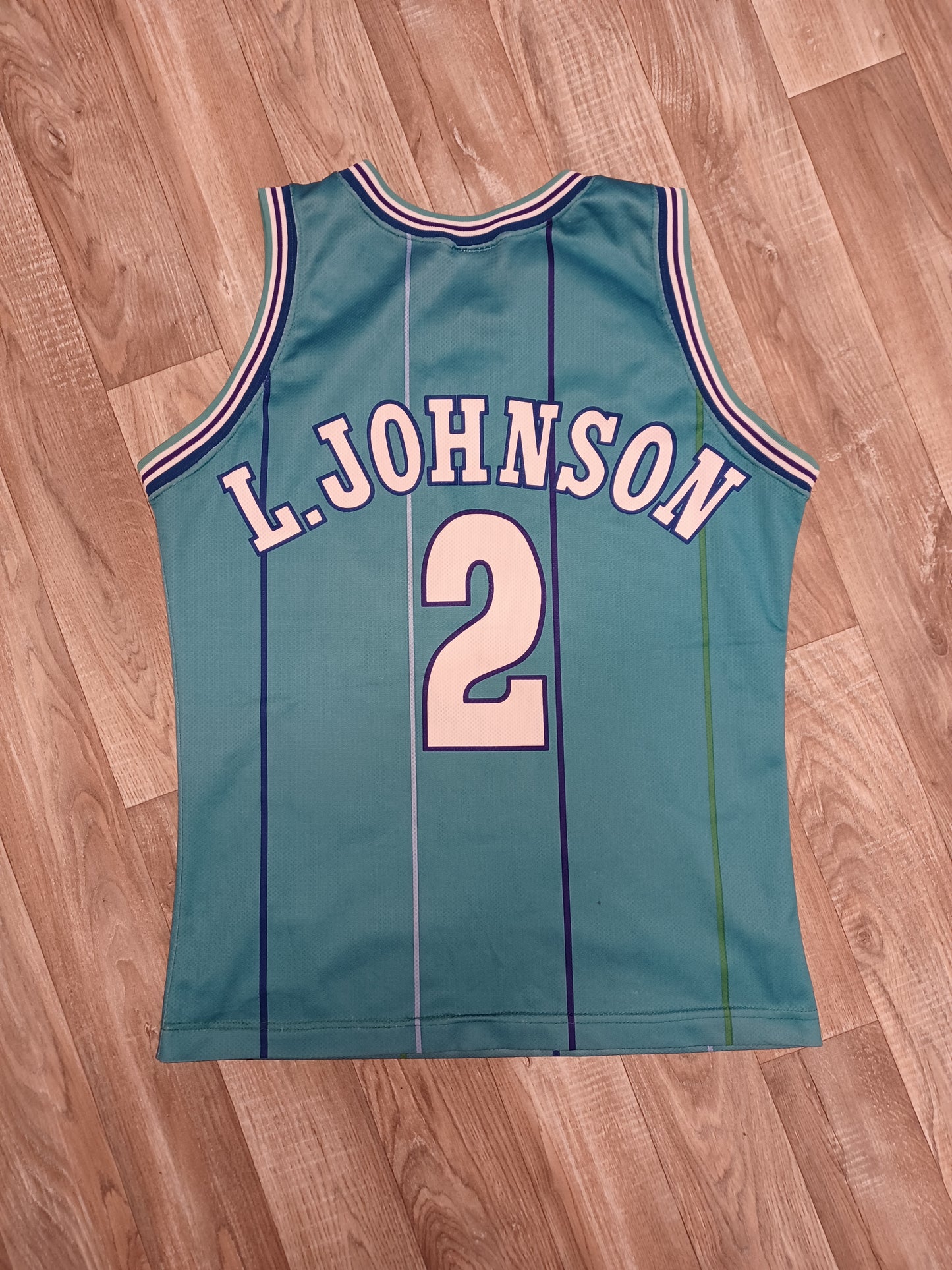 Larry Johnson Charlotte Hornets Jersey Size Small