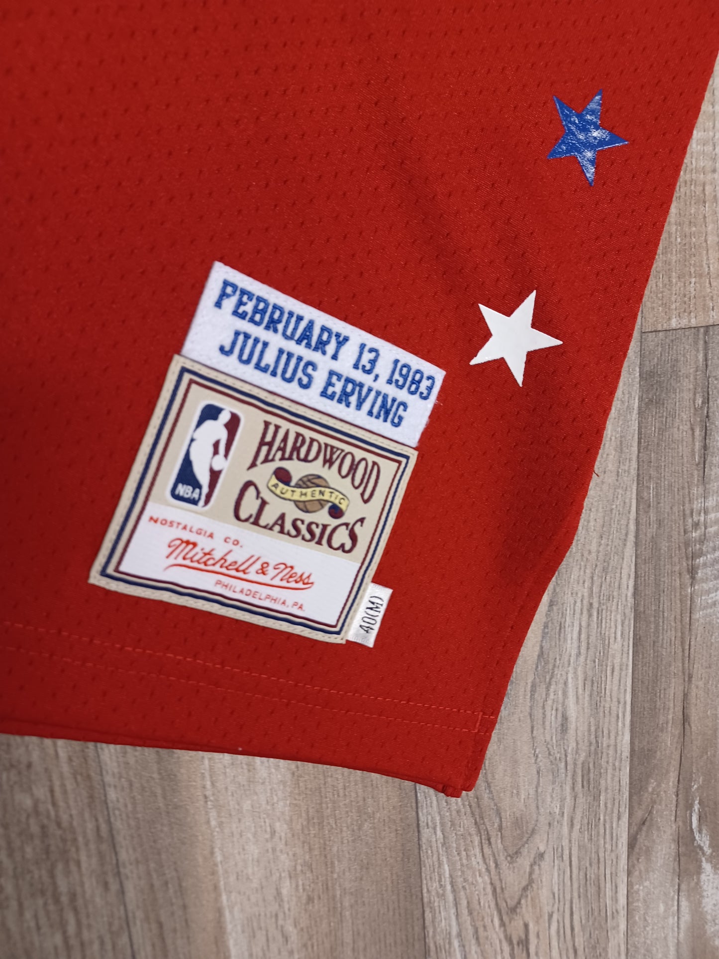 Julius Dr J Erving Authentic NBA All Star 1983 Jersey Size Medium