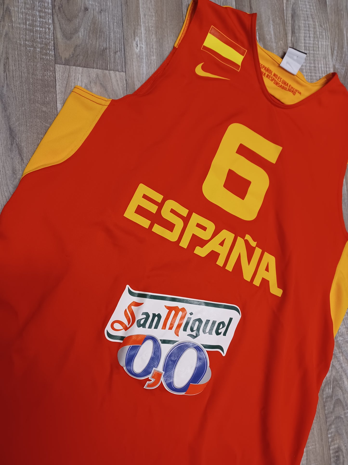 Ricky Rubio Spain Basketball Jersey Size Large