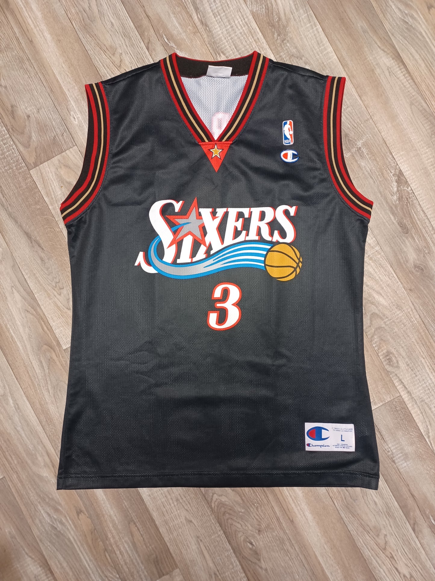 Allen Iverson Philadelphia 76ers Jersey Size Large