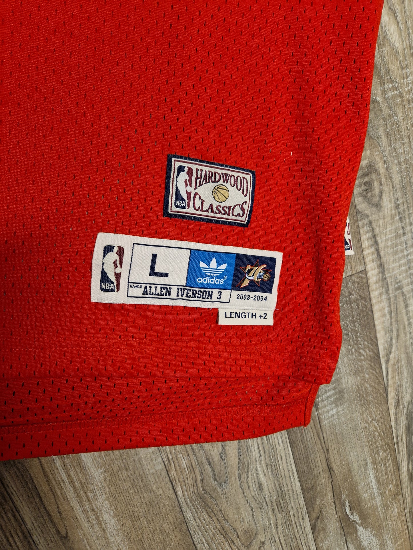 Allen Iverson Philadelphia 76ers Jersey Size Large