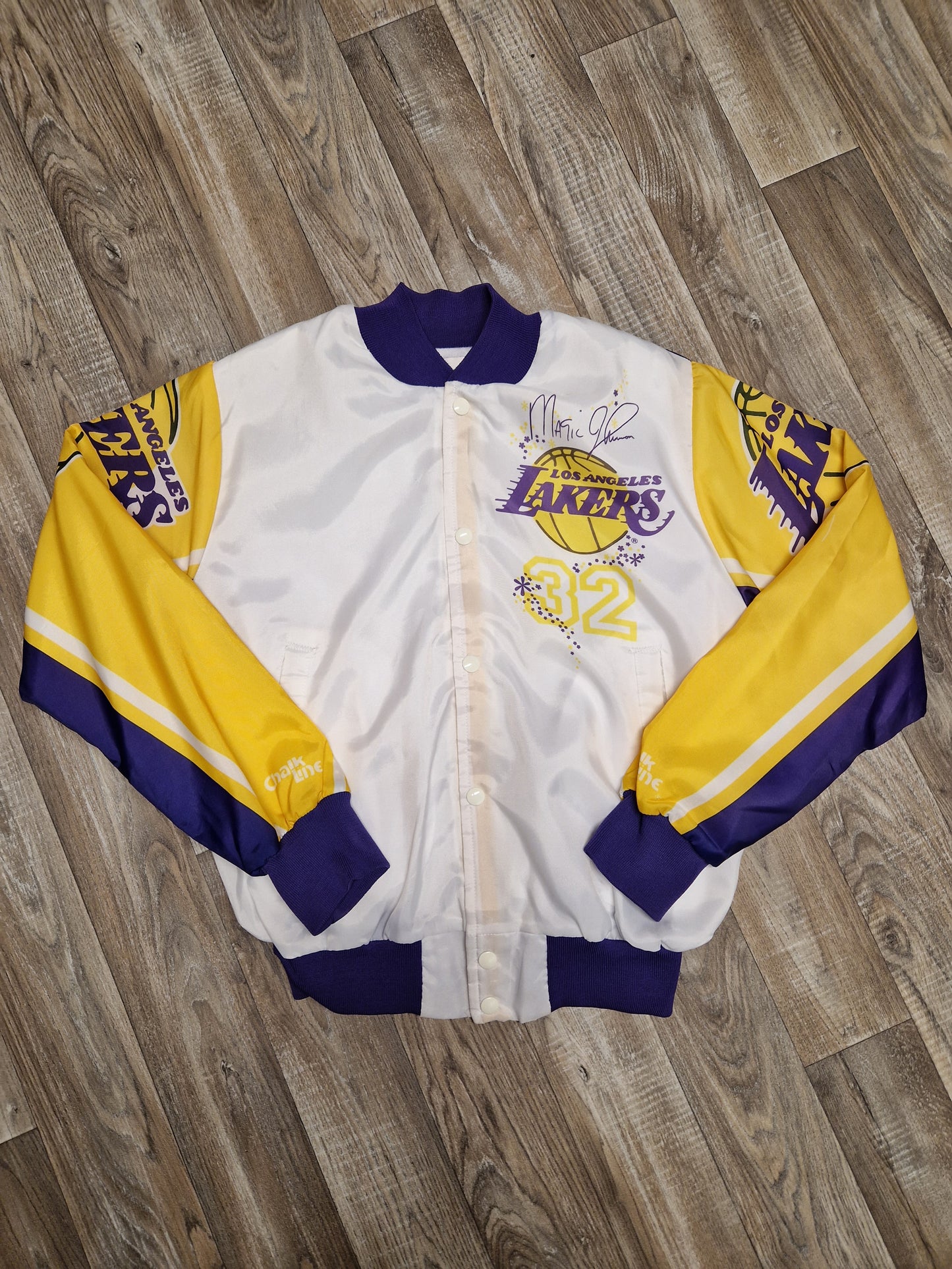 Magic Johnson Los Angeles Lakers Jacket Size Small