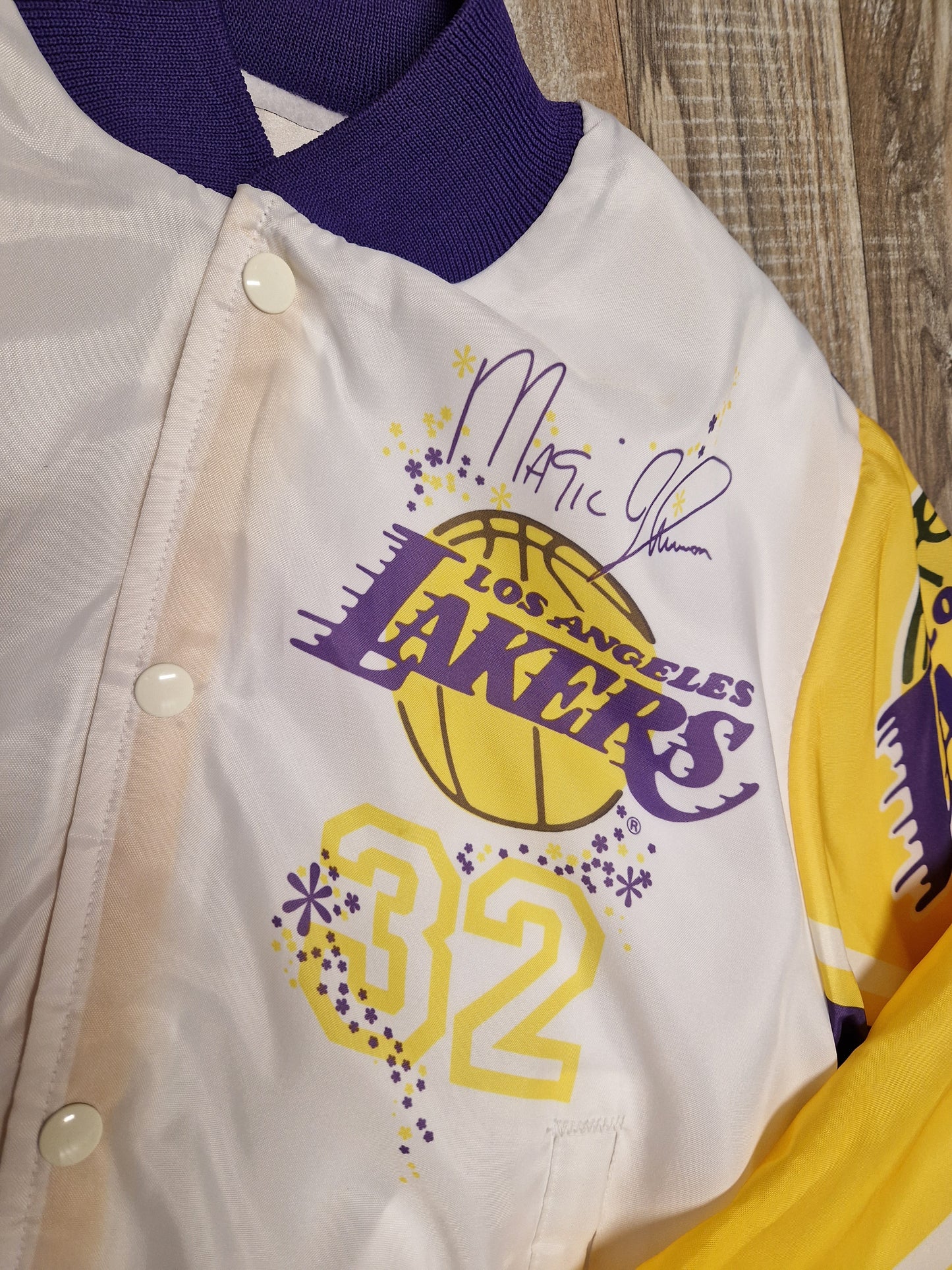 Magic Johnson Los Angeles Lakers Jacket Size Small