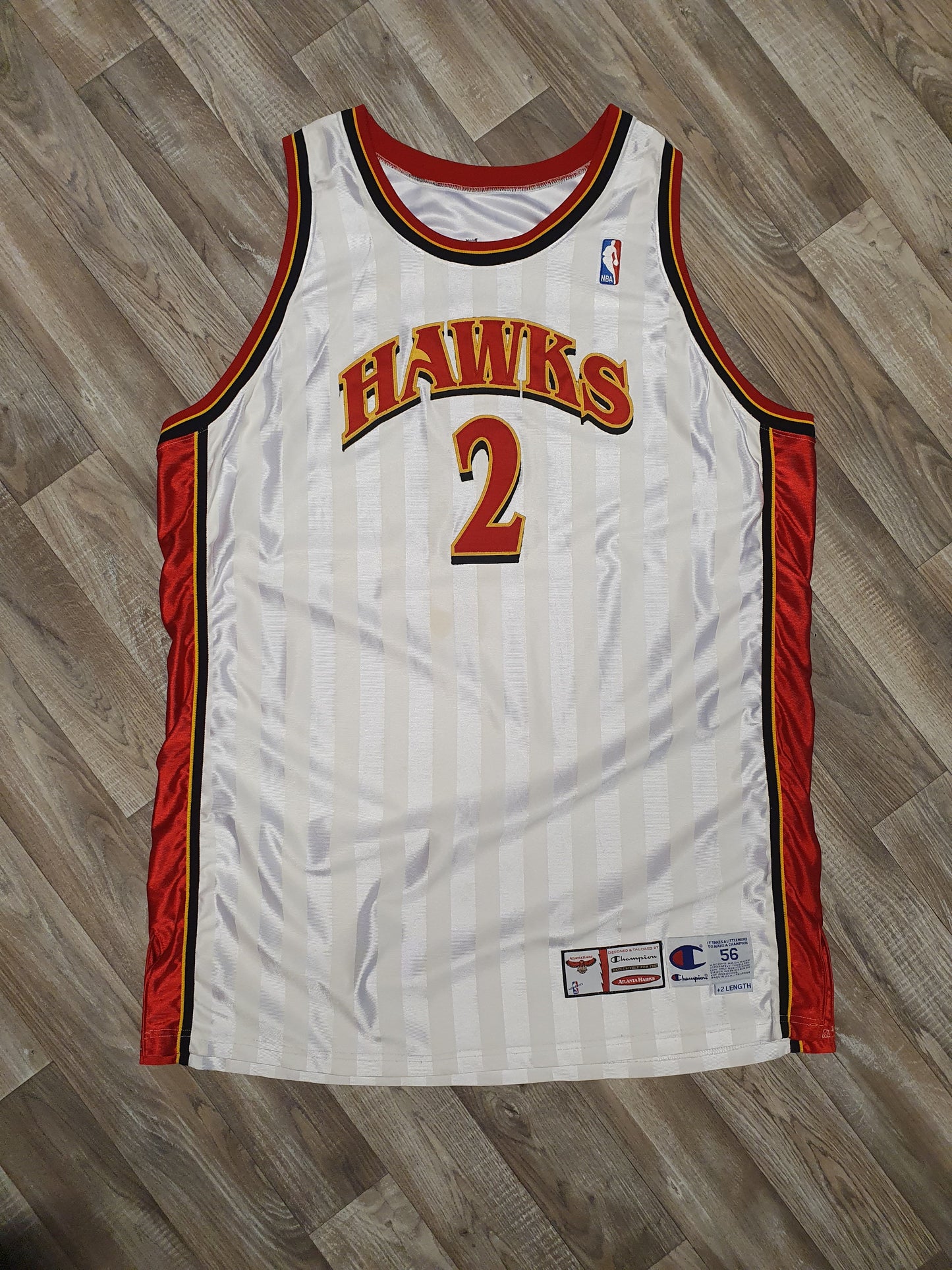 Nazr Mohammed Game Worn Atlanta Hawks Jersey Size 3XL
