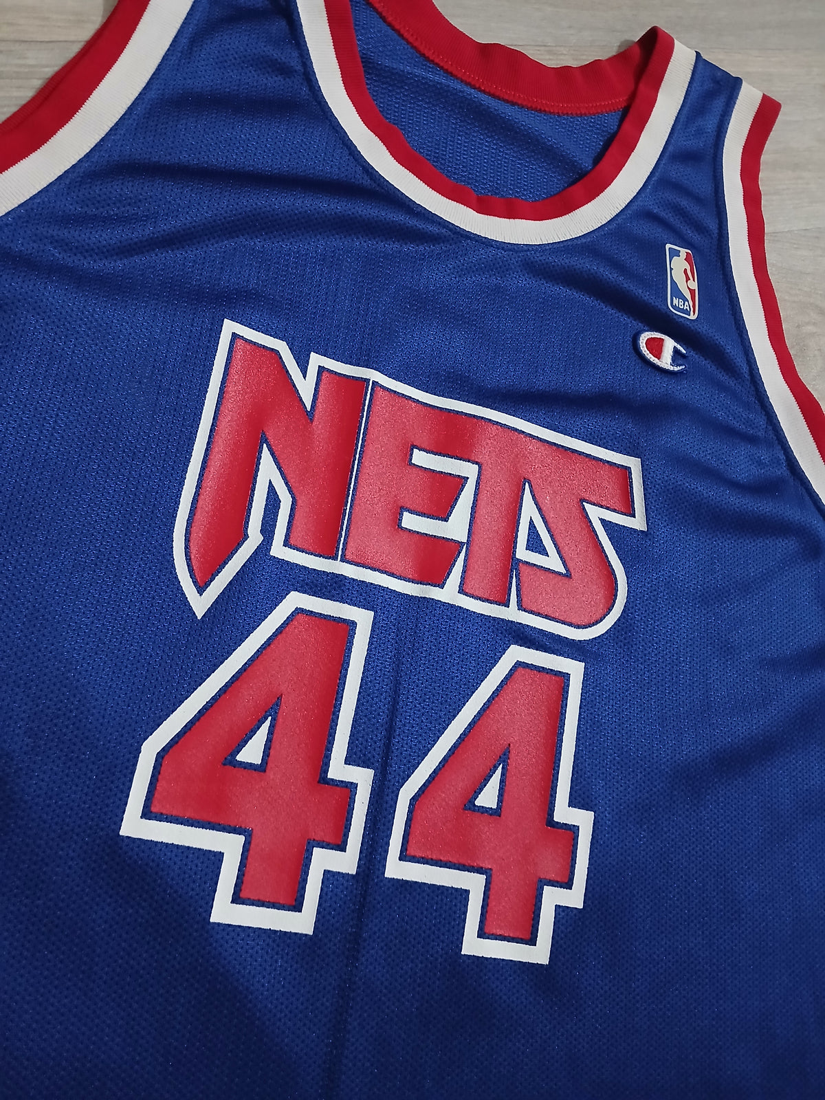 Derrick Coleman Signed New Jersey Nets Jersey Size XL