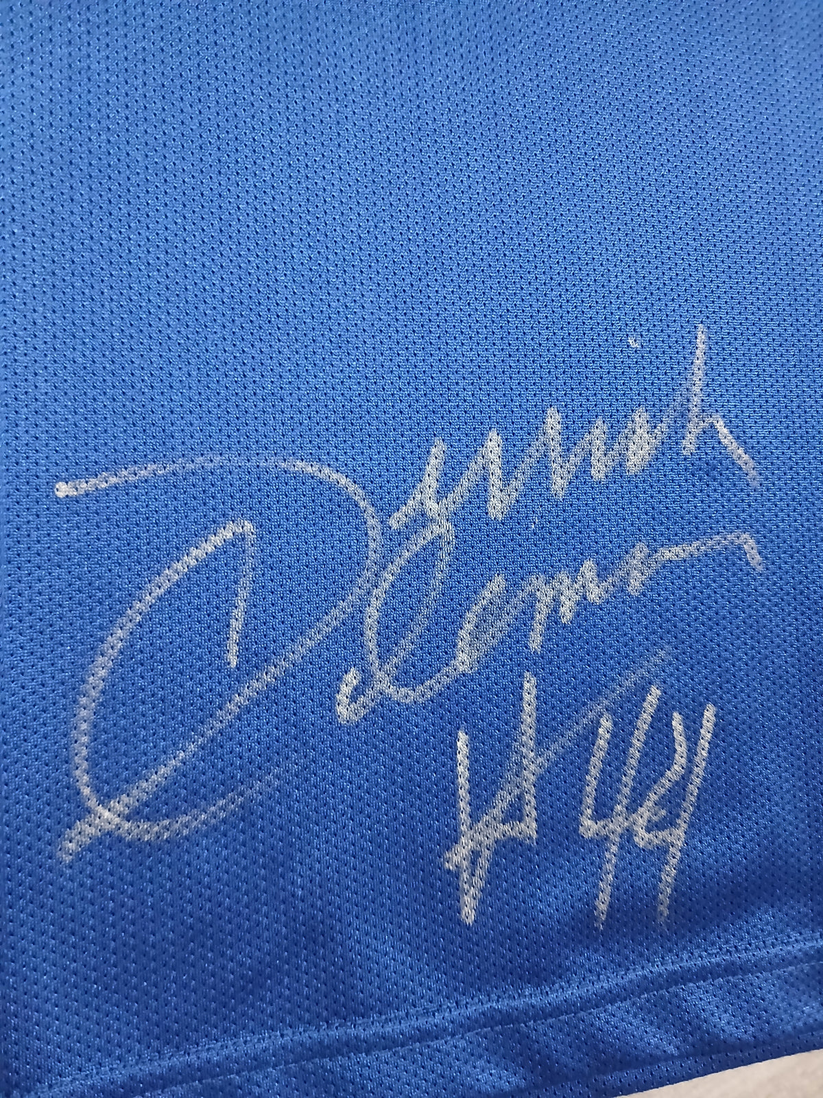 Derrick Coleman Signed New Jersey Nets Jersey Size XL