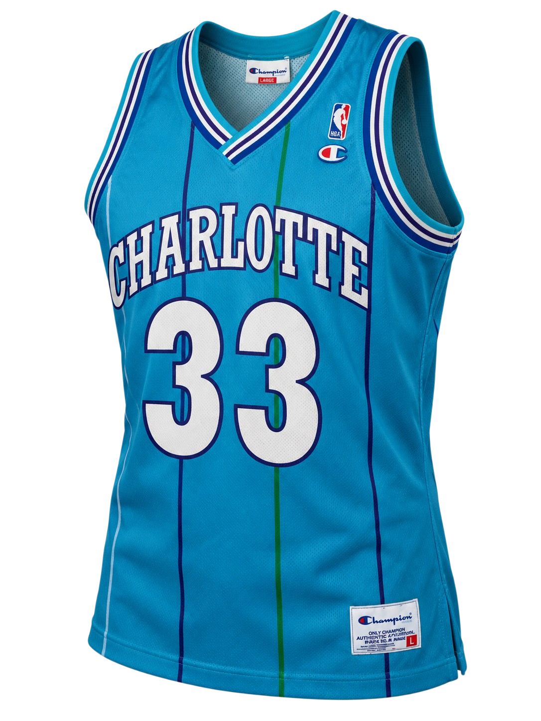 Alonzo Mourning Charlotte Hornets Jersey Size Large