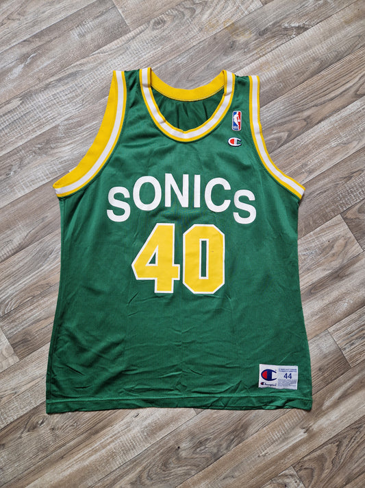 Shawn Kemp Seattle Supersonics Jersey Size Large