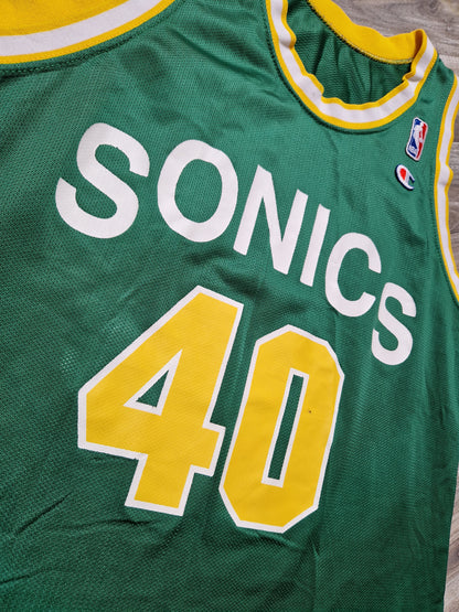 Shawn Kemp Seattle Supersonics Jersey Size Large