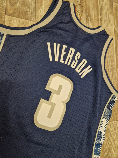 Allen Iverson Georgetown Hoyas Jersey Size Large