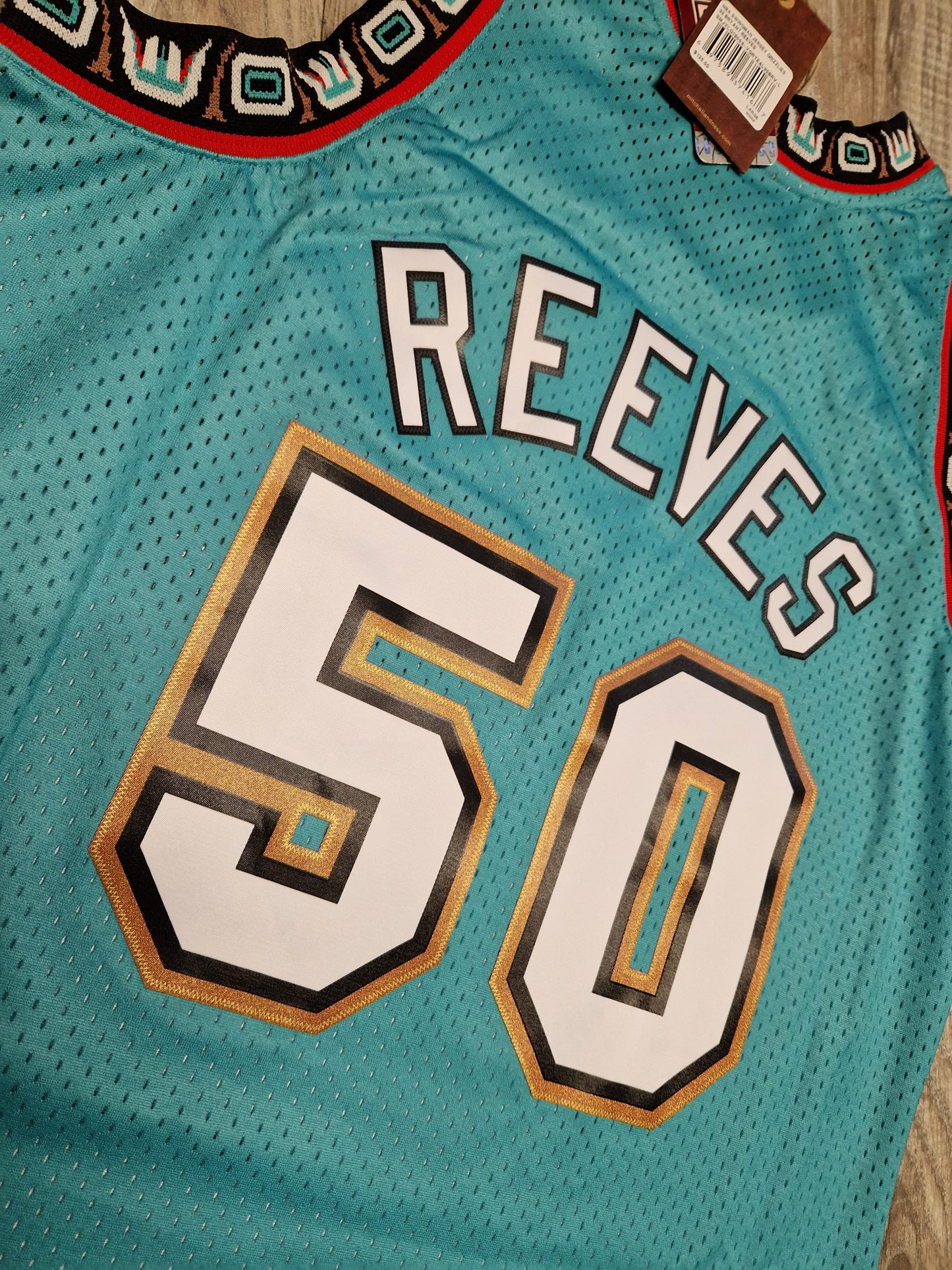 Bryant Reeves Vancouver Grizzlies Jersey Size Large